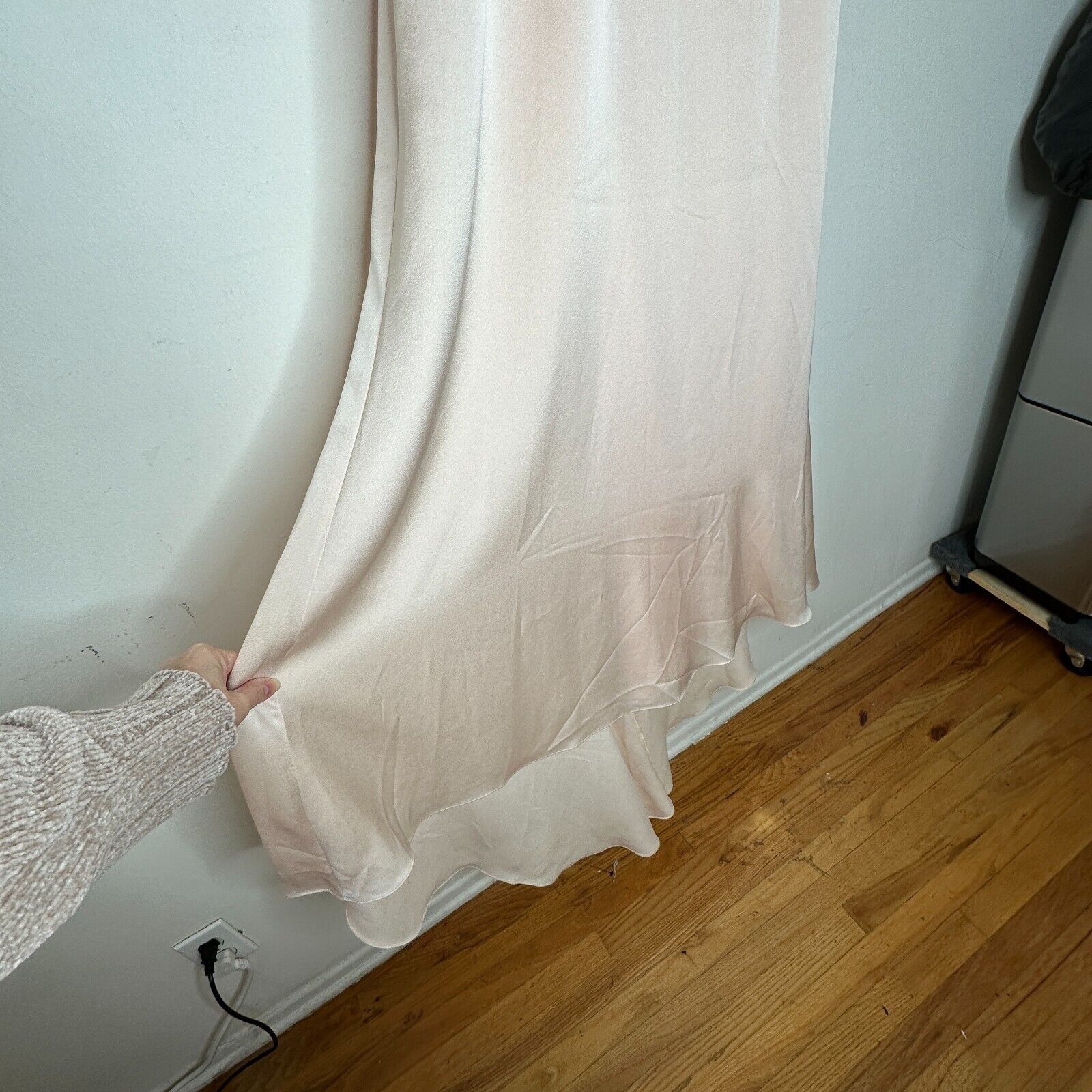 Other Lovers + Friends The Slip Maxi Dress Pink Lined Back Button Size XL / US 12-14 / IT 48-50 - 5 Thumbnail