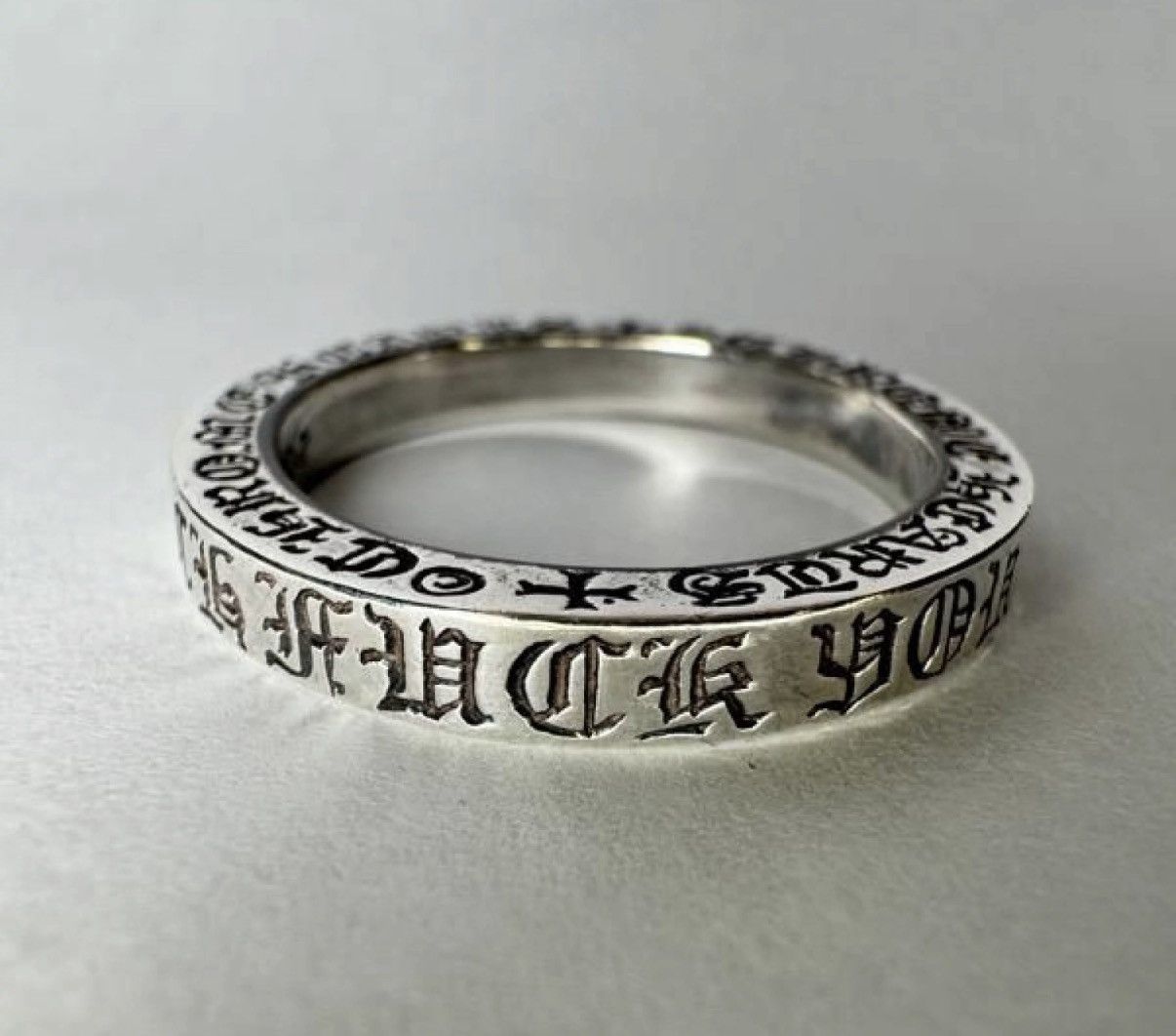 Chrome Hearts Chrome Hearts HONOLULU FUCK YOU Spacer Ring 3mm Size