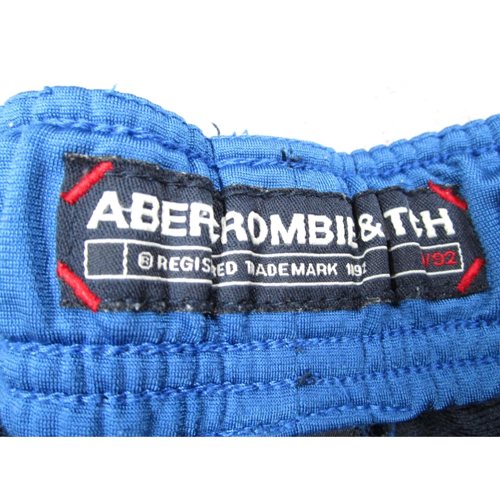 Abercrombie & Fitch VINTAGE Abercrombie & Fitch Track Pants Mens Medium Blue 00s Zip Pockets Side Stripe Zipper Bottom Leg Classic Athletic Casual Sports Size US 31 - 3 Thumbnail