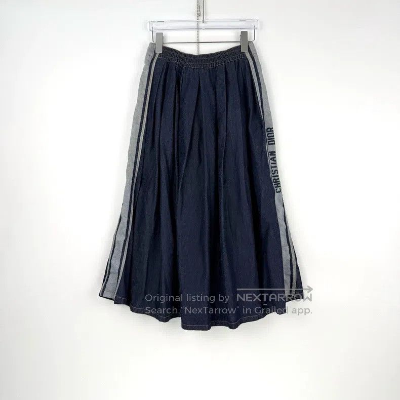 Dior Dior Dark blue classic logo denim cotton skirt Size 24" / US 00 / IT 34 - 4 Thumbnail