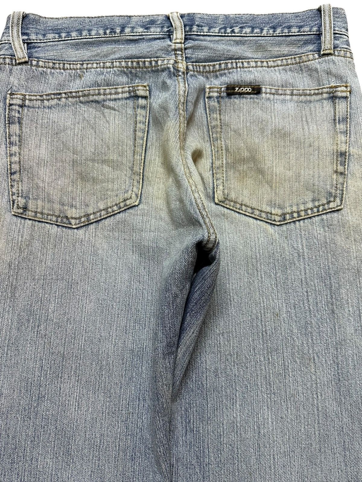 Zippo Vintage Zippo Faded Ripped Distressed Denim Size US 30 / EU 46 - 7 Thumbnail