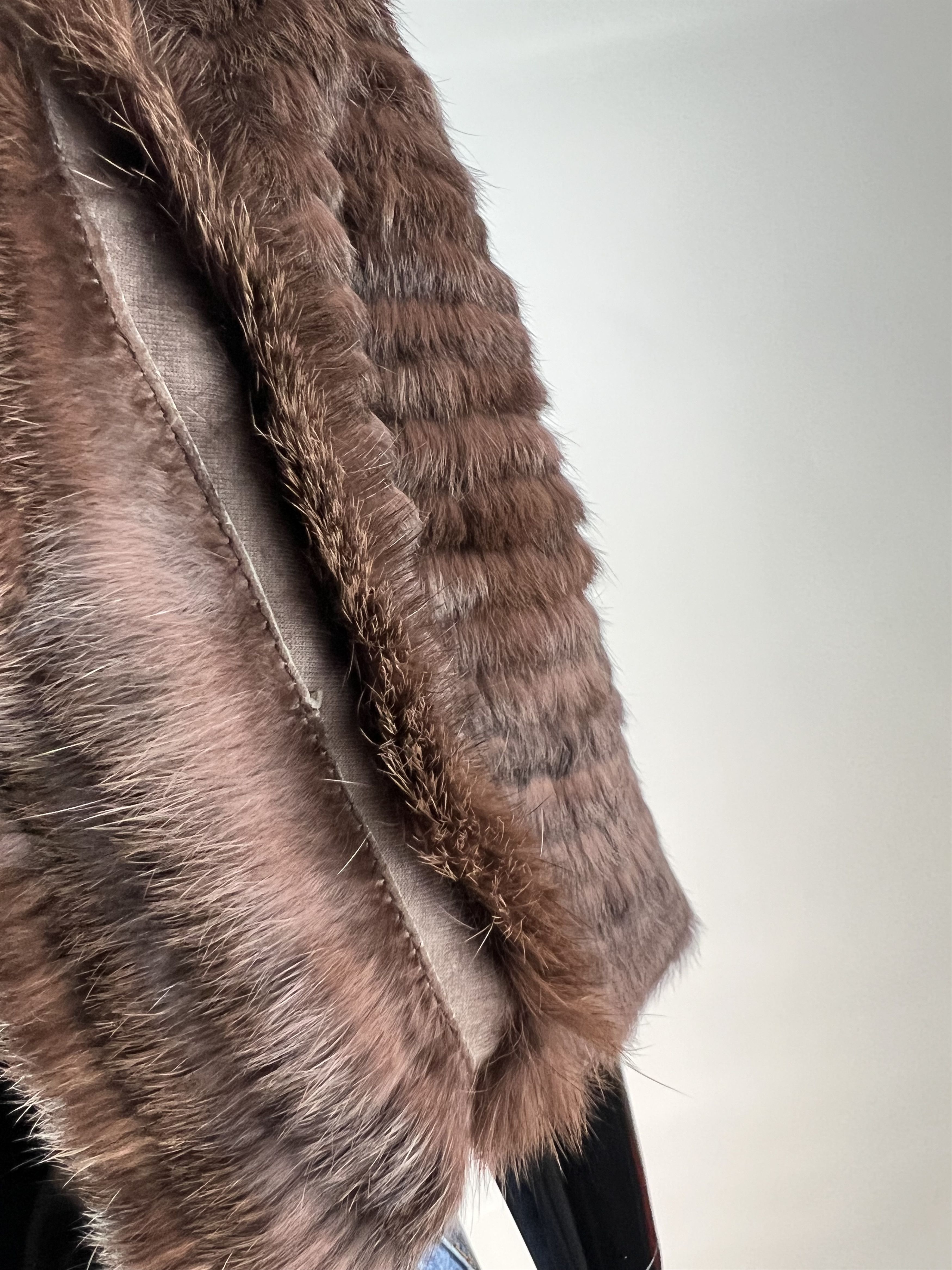Designer Annabelle New York Rabbit Fur Poncho Cape One Size Size ONE SIZE - 6 Thumbnail