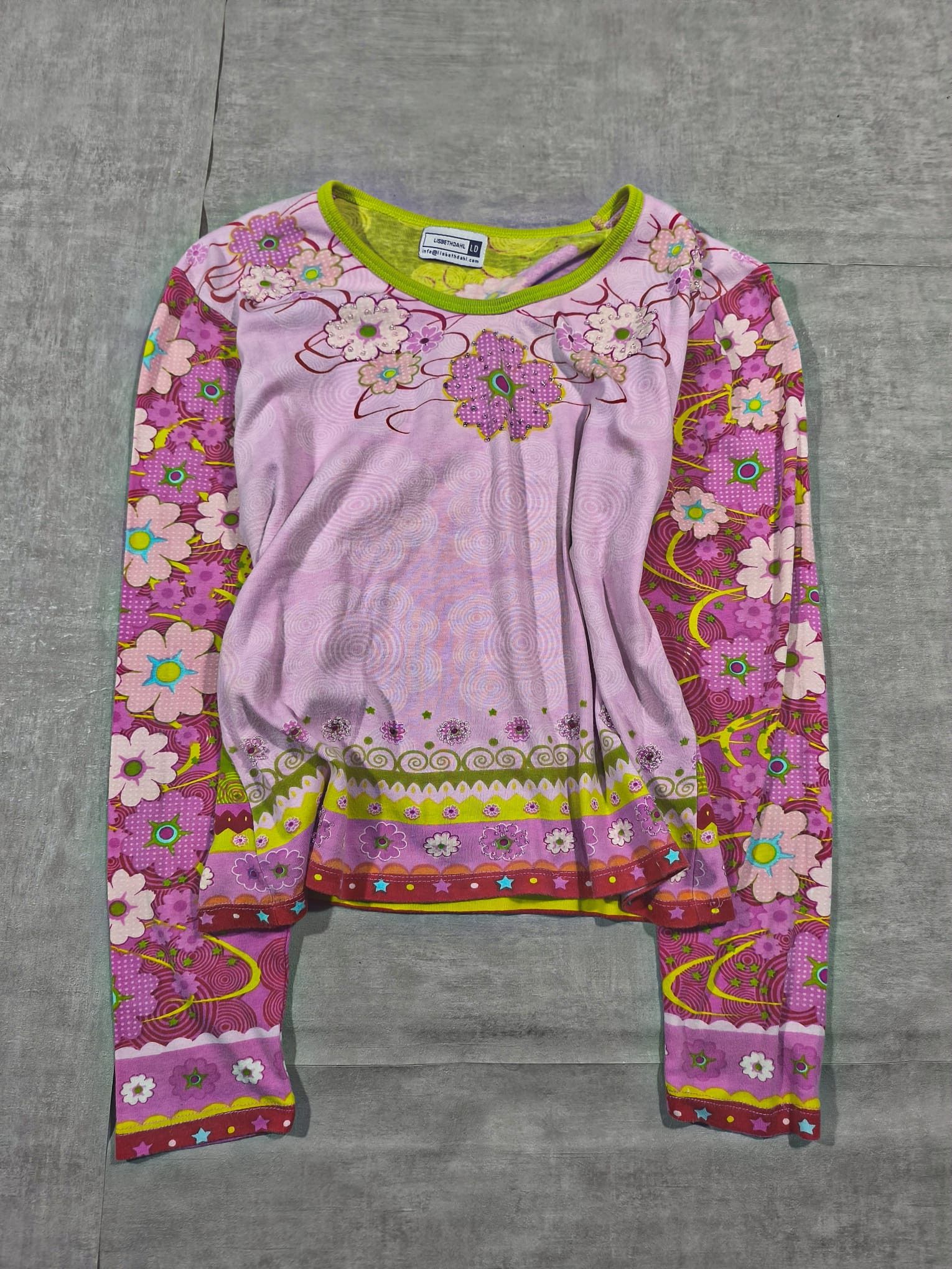 Custo Barcelona vintage custo barcelona desigual blumarine pink floral top Size S / US 4 / IT 40 - 6 Thumbnail