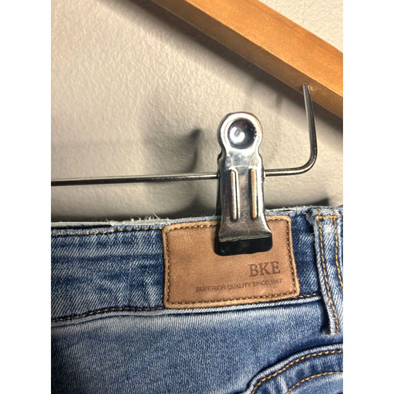 Vintage Buckle BKE Stella Womens Jeans Bootcut Blue Size 32 x 29 Inseam 29 Regular Fit Denim Cotton Spandex 5-Pocket Size 24" / US 00 / IT 34 - 3 Thumbnail