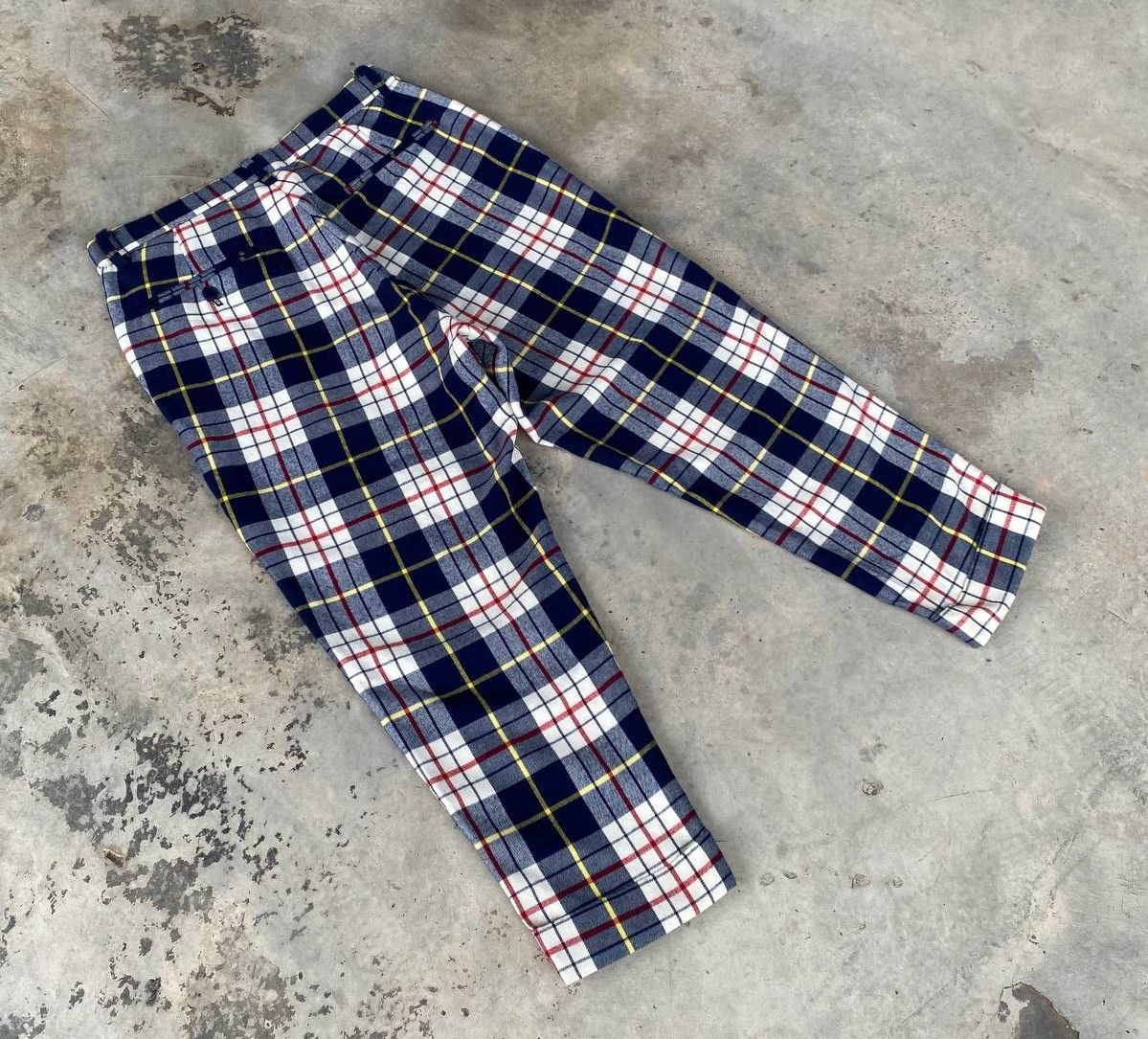 Issey Miyake Ne-net by Issey Miyake Plaid Cropped Pants Dance Punk Size US 30 / EU 46 - 5 Thumbnail