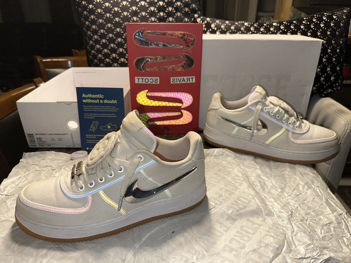 Nike × Travis Scott Travis Scott Air Force 1s 2017 OG ALL Size US 10 / EU 43 - 1 Thumbnail