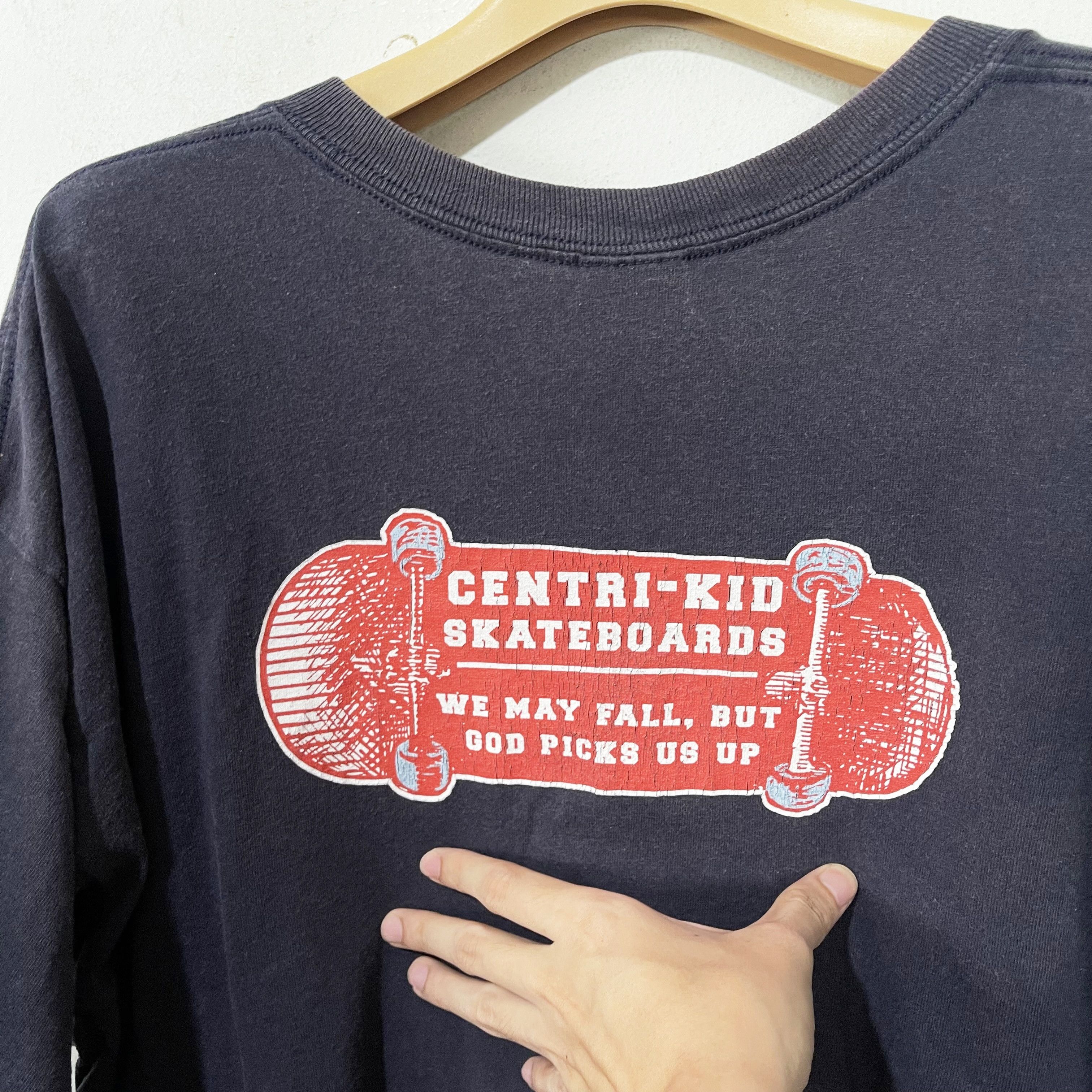 Vintage Vintage Centri-Kid Skateboards T-Shirt Size US XL / EU 56 / 4 - 4 Thumbnail