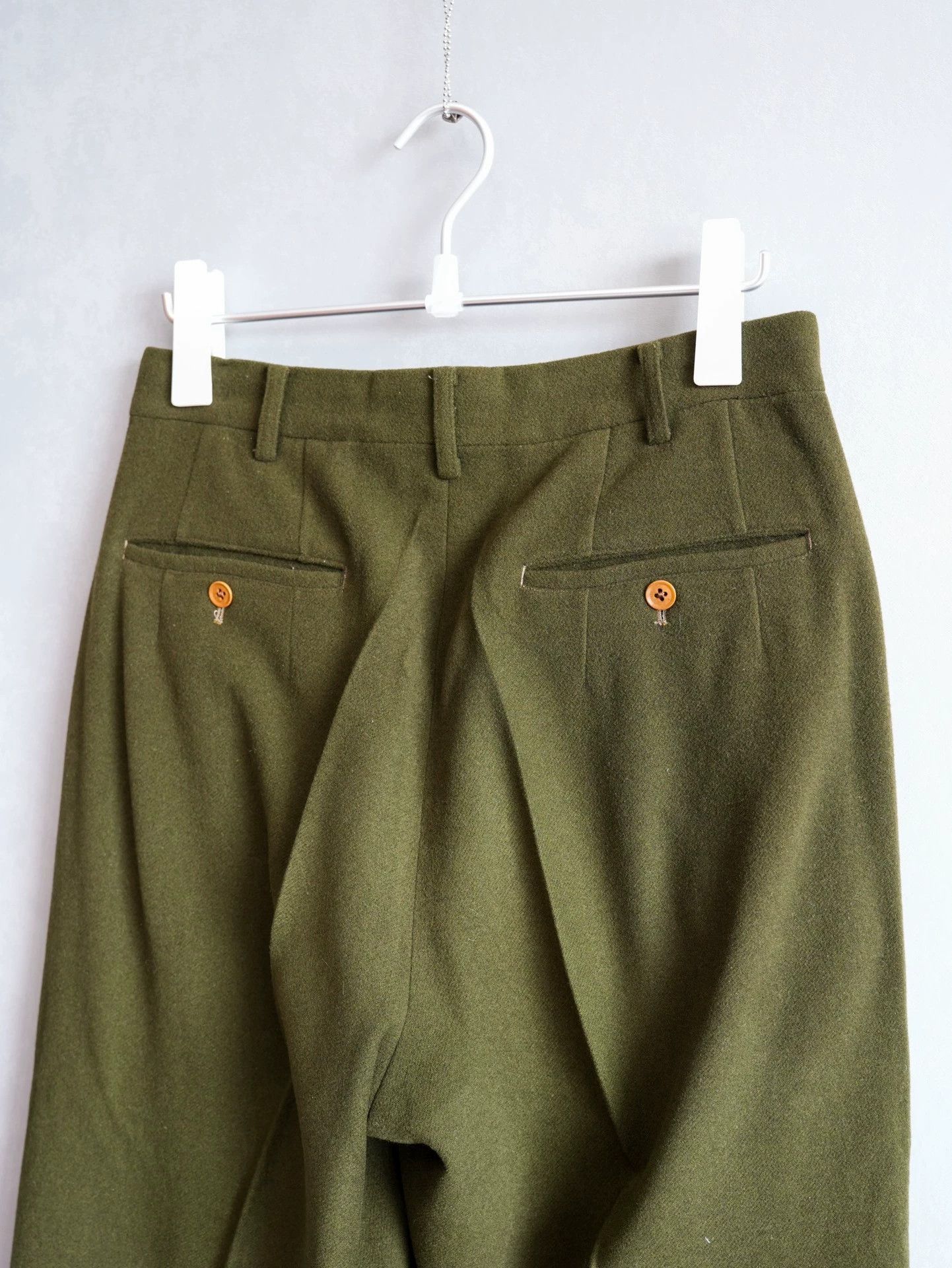 Yohji Yamamoto Yohji Yamamoto 99AW Musician Moss Green Trousers S Size US 29 - 4 Thumbnail