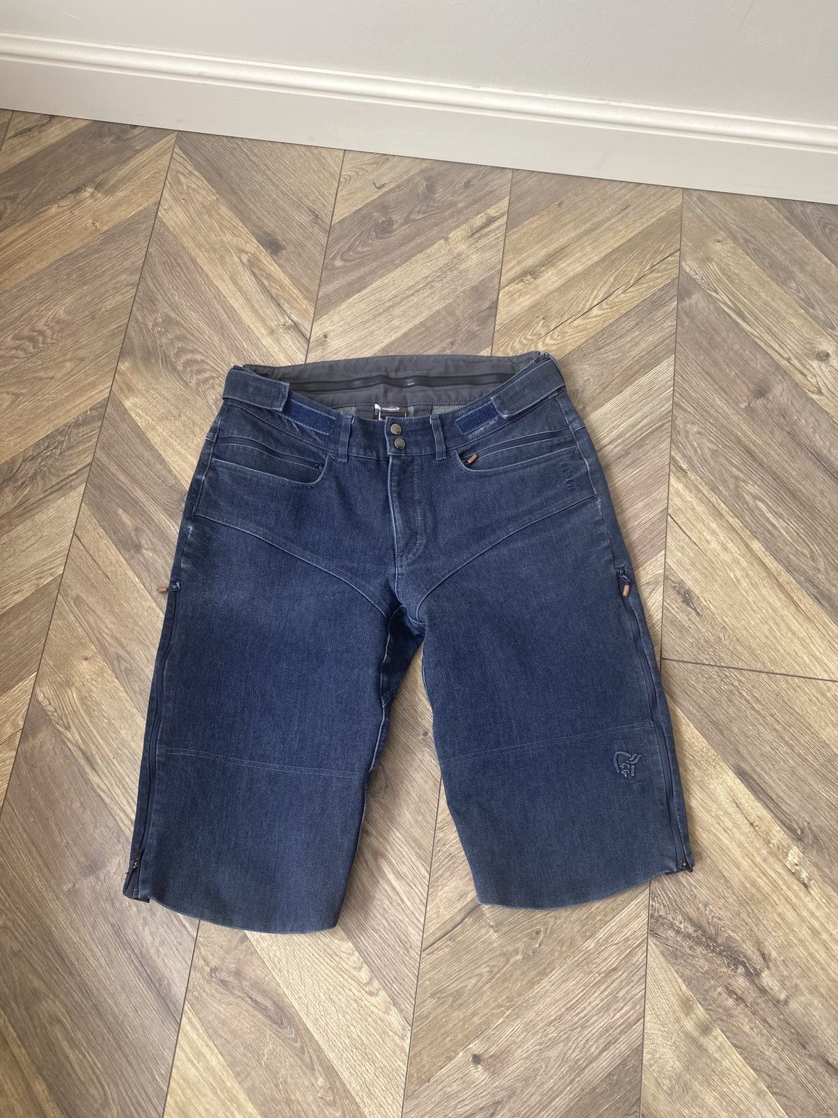 Designer × Norrona × Vintage Vintage Norrona skibotn jeans Shorts Size US 34 / EU 50 - 2 Thumbnail