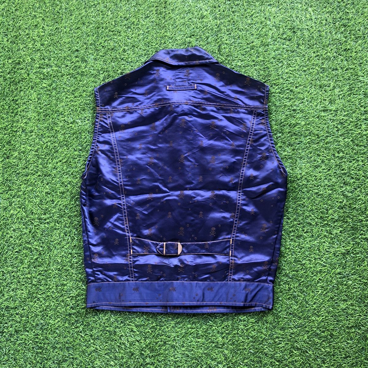 Designer × Jean Paul Gaultier Jean Paul Gaultier Skull Satin Vest Size US M / EU 48-50 / 2 - 2 Thumbnail