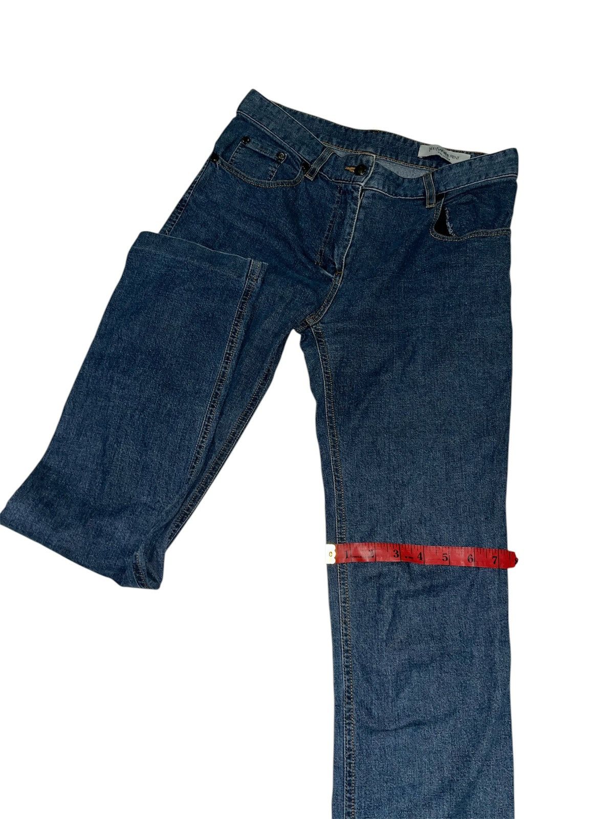 Saint Laurent Paris YvesSaintLaurent Slimfit Denim Pants x Vintage Size US 30 / EU 46 - 14 Thumbnail