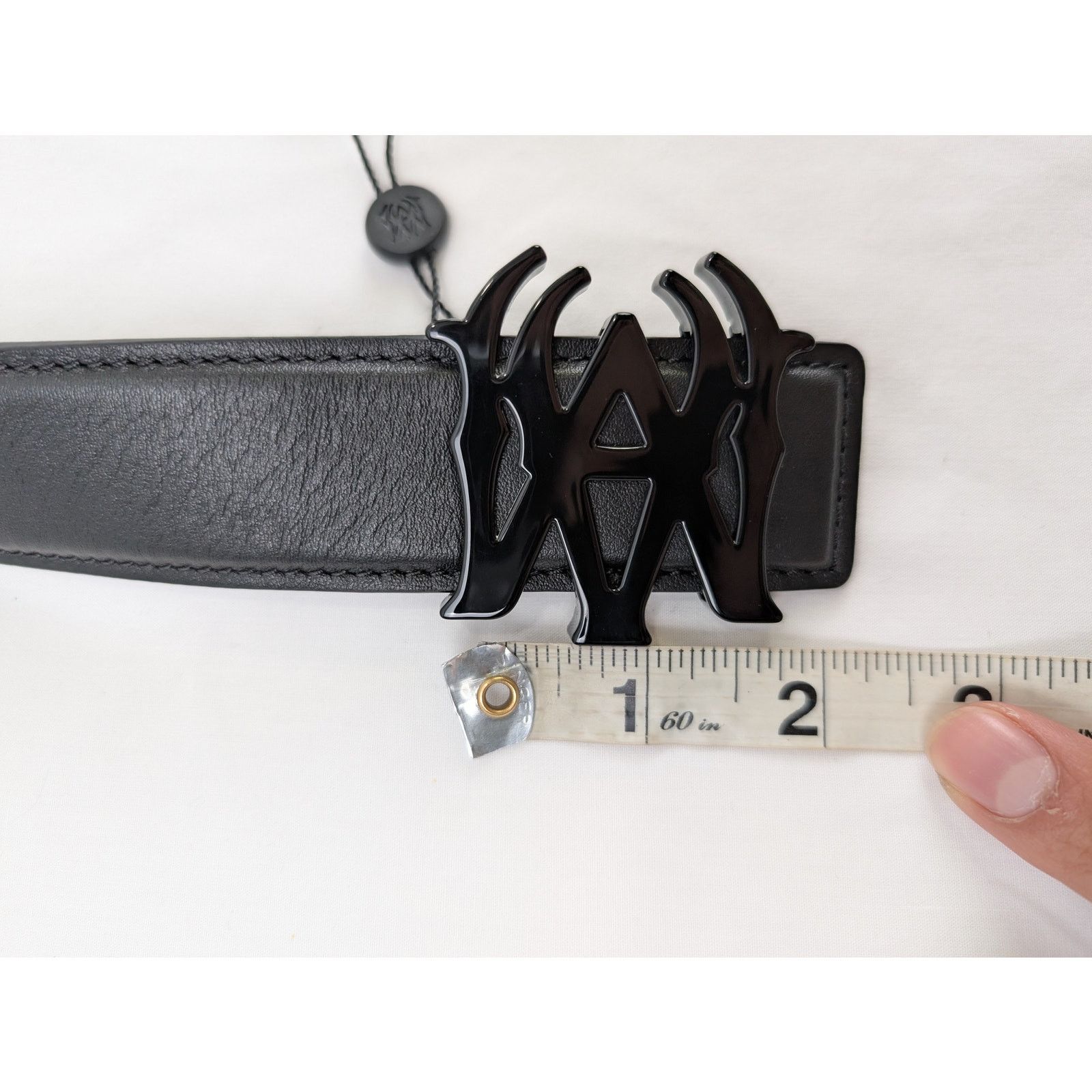 Amiri o1rshd1 Size: 75cm / 4cm MA Belt in Black Size 30 - 12 Thumbnail