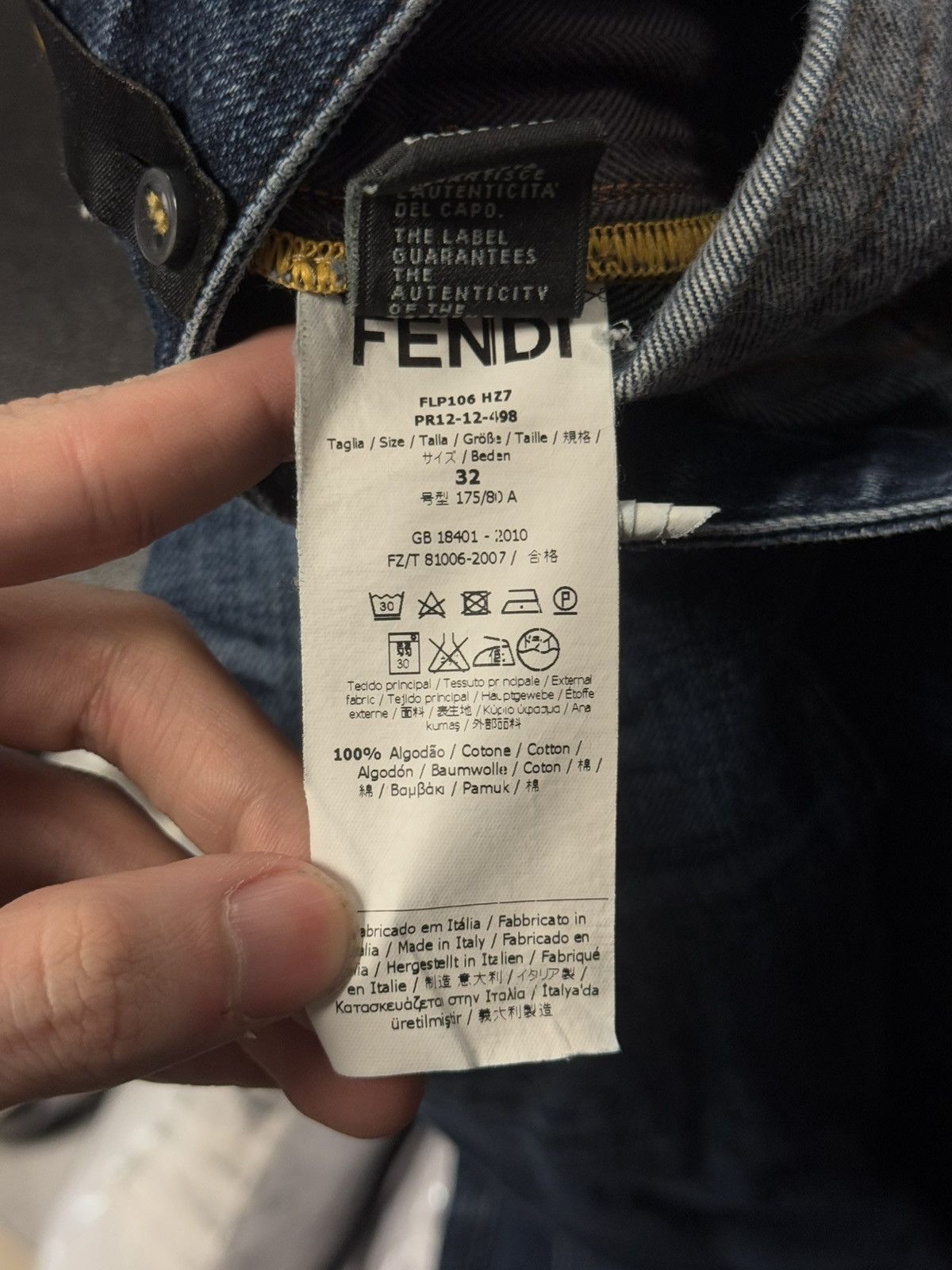 Fendi Fendi Jeans Blue Size 32/34 Authentic VINTAGE RARE Size US 32 / EU 48 - 15 Thumbnail