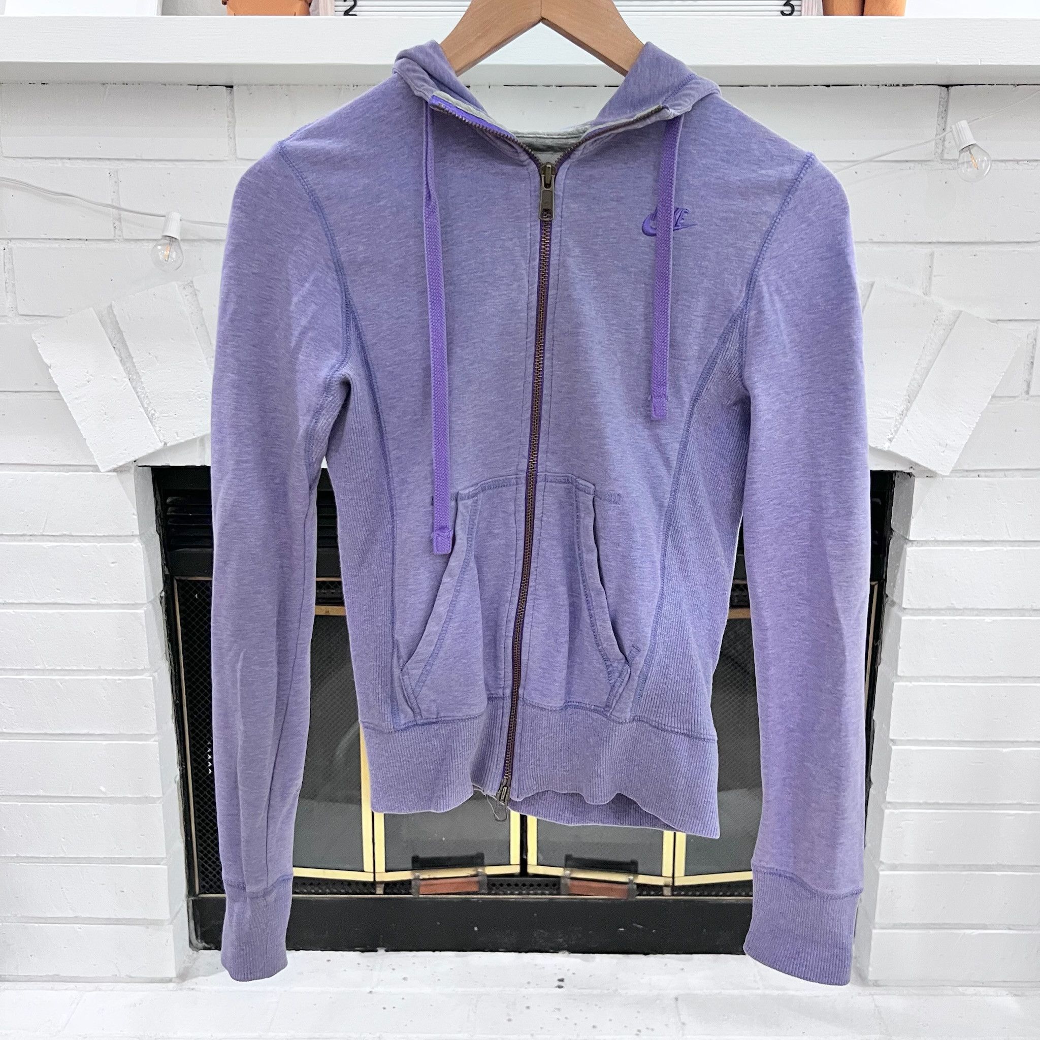Nike Nike Hooded Full Zip Jacket - Lavender Size XS / US 0-2 / IT 36-38 - 1 Thumbnail