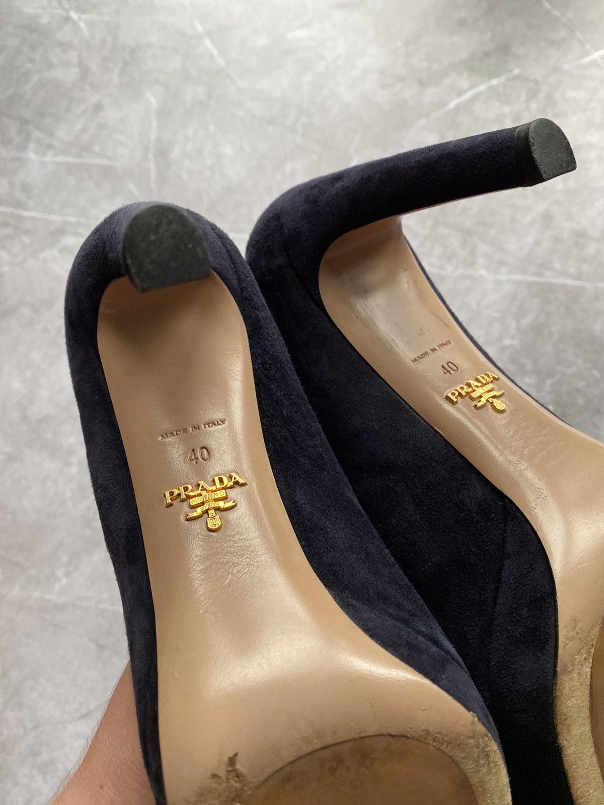Prada Prada Milano Suede Pumps Heels Women’s Shoes Made in Italy Size US 10 / IT 40 - 12 Thumbnail