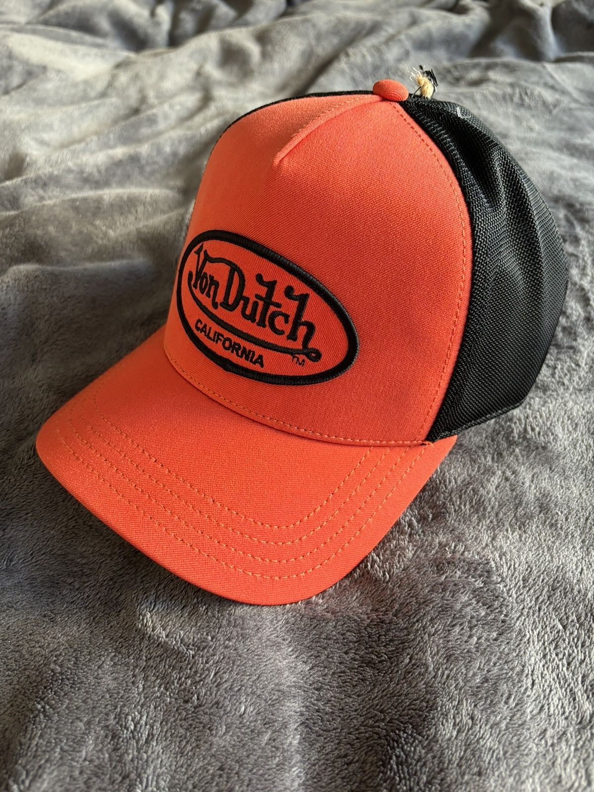 Vintage × Von Dutch BNWT! Von Dutch Patch Logo Trucker Cap Hat Size ONE SIZE - 1 Thumbnail