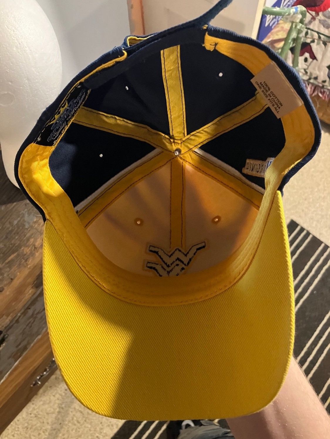 Nike NCAA WVU West Virginia University college varsity hat Size ONE SIZE - 5 Thumbnail