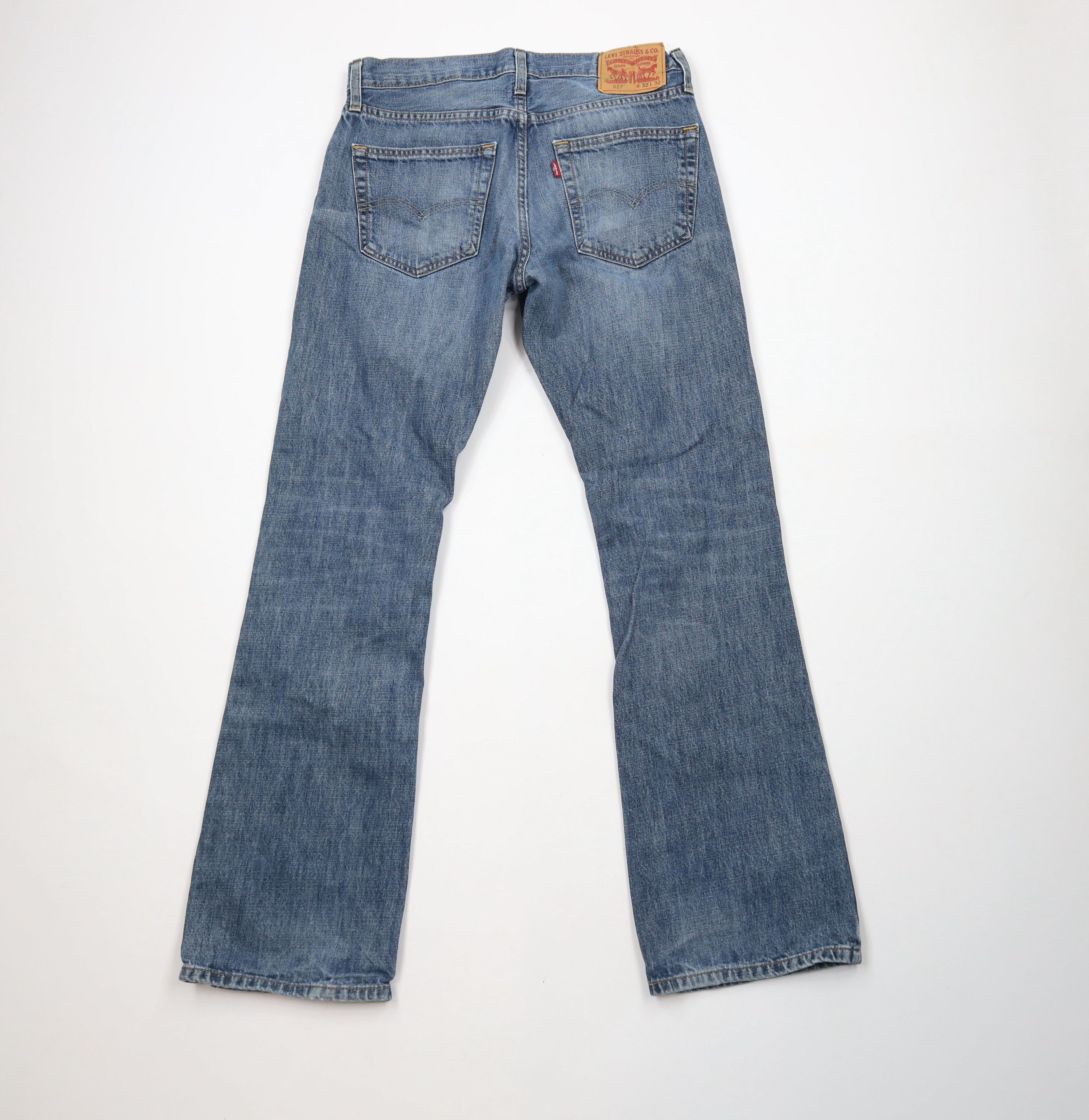 Levi's Vintage Y2K Levis 527 Slim Fit Bootcut Denim Jeans Blue Size US 32 / EU 48 - 10 Thumbnail