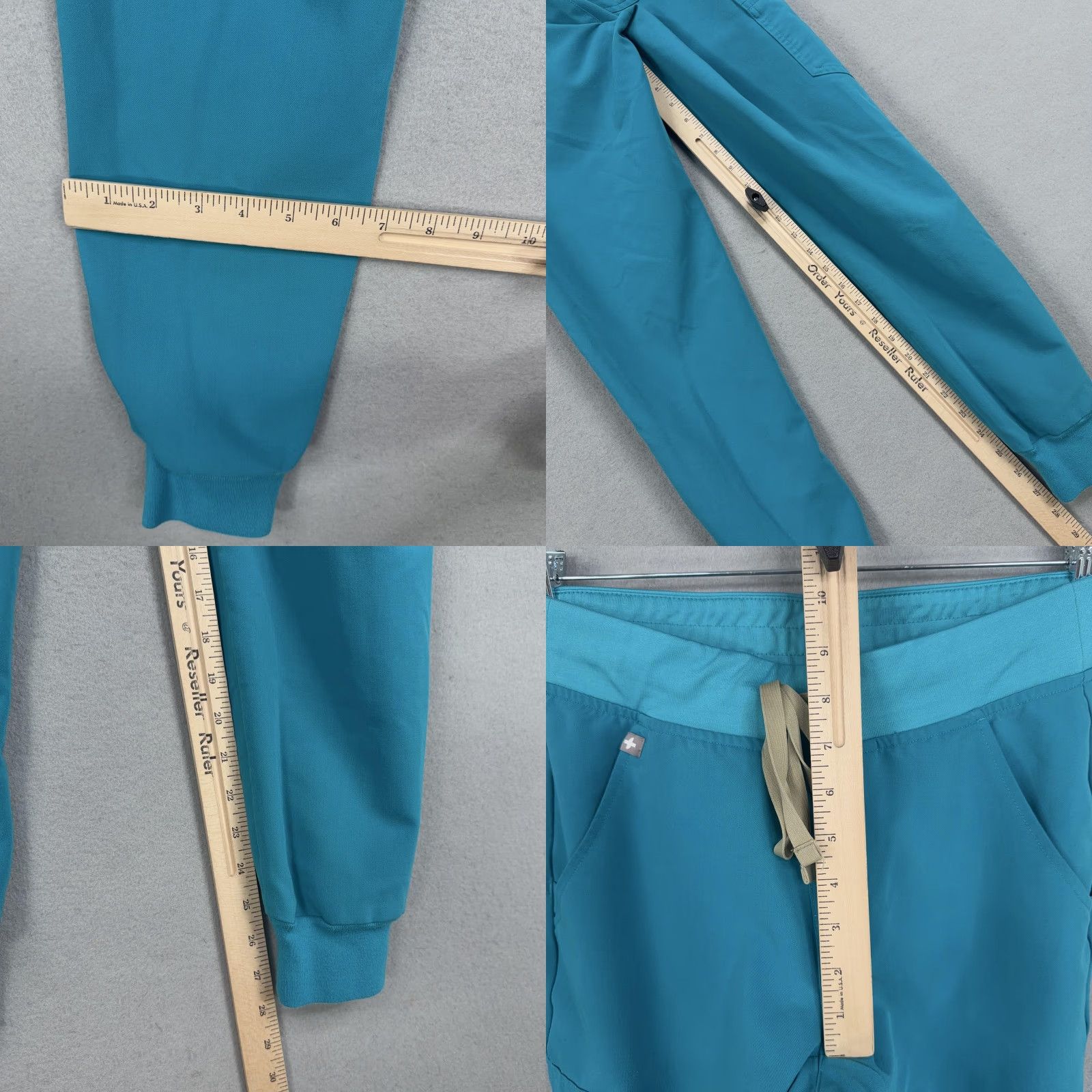 Vintage FIGS Womens XS Blue Technical Jogger Pants Scrub Cargo Workwear Medical Shirt? Size 26" / US 2 / IT 38 - 9 Thumbnail