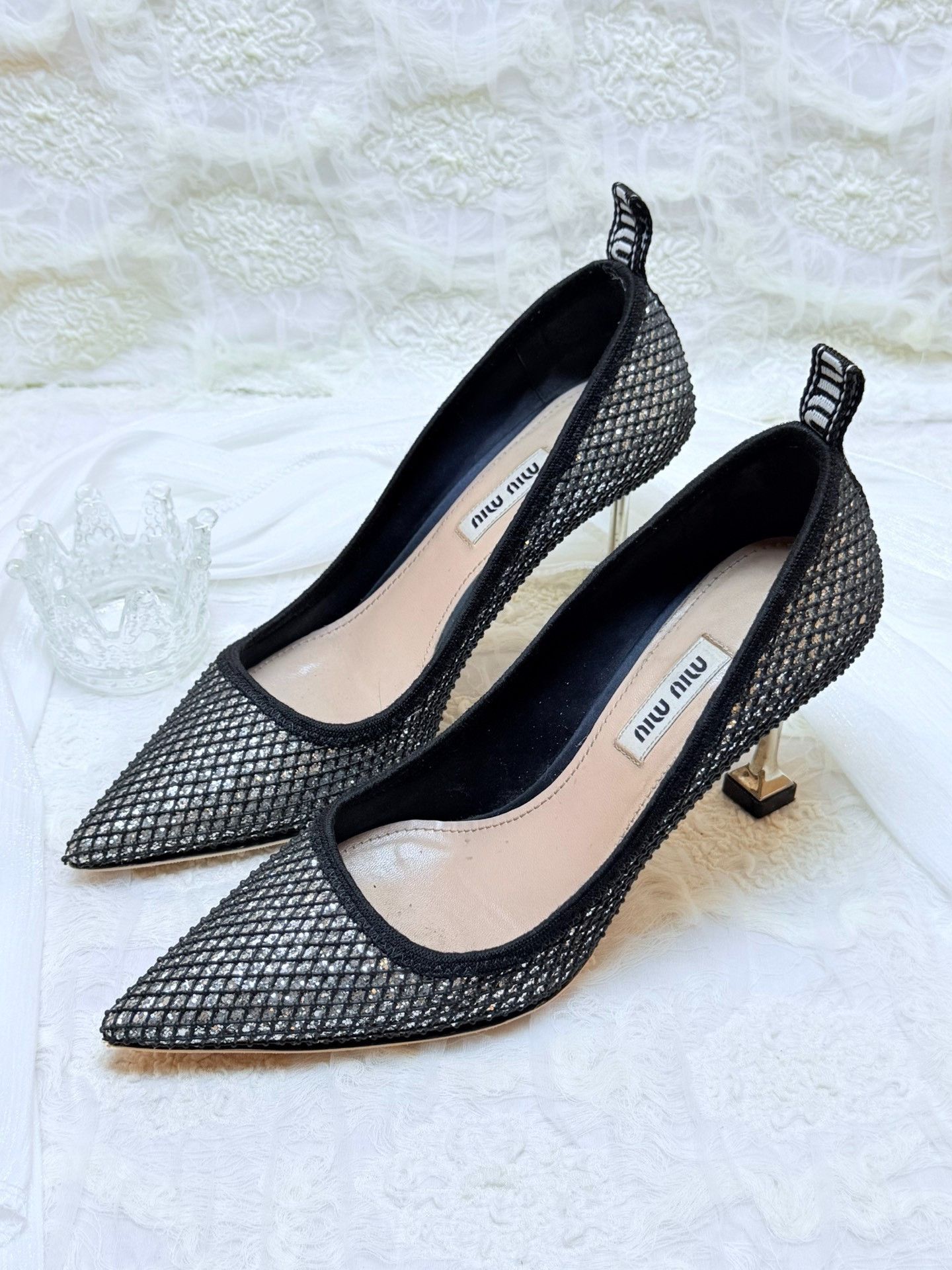 Miu Miu Miu Miu Black Lowtop Sneakers us_6 Women Size US 6 / IT 36 - 1 Thumbnail