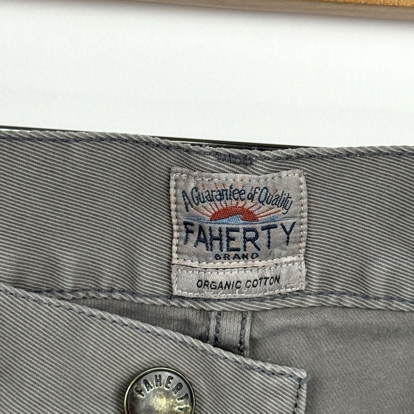 Faherty Faherty Pants Mens 30 Gray Comfort Twill 5 Pocket Casual Chino Comfort Size US 30 / EU 46 - 7 Thumbnail