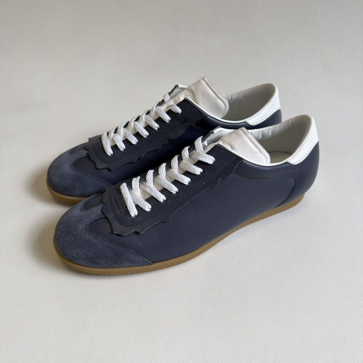 Maison Margiela Gray Leather ‘Featherlight’ Sneakers Size US 10 / EU 43 - 8 Thumbnail