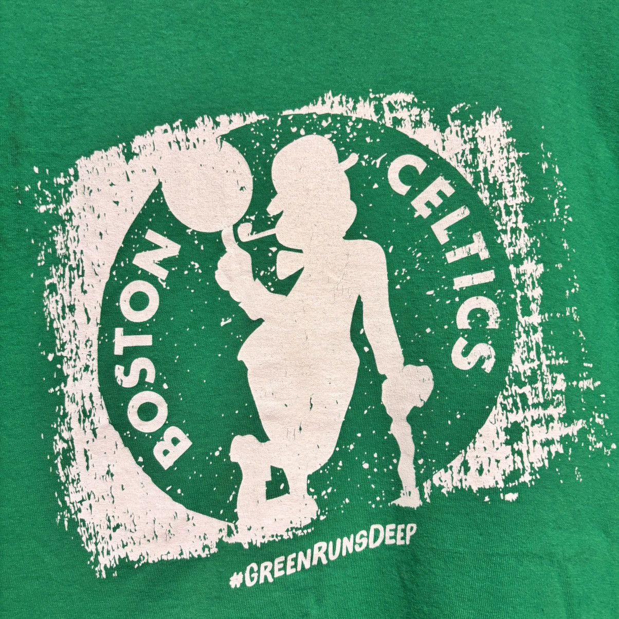 NBA Boston Celtics #GreenRunsDeep T-Shirt Game TD Garden 2014 Size US XL / EU 56 / 4 - 2 Thumbnail