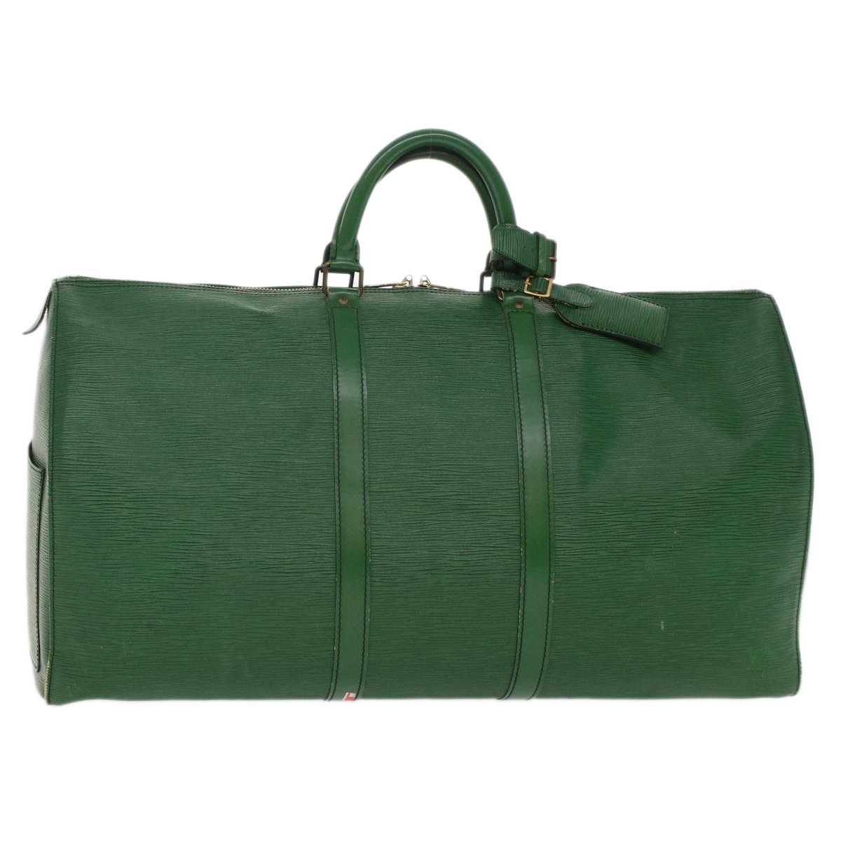 LOUIS VUITTON Boston bag M42954 Keepall 55 Epi Leather green green