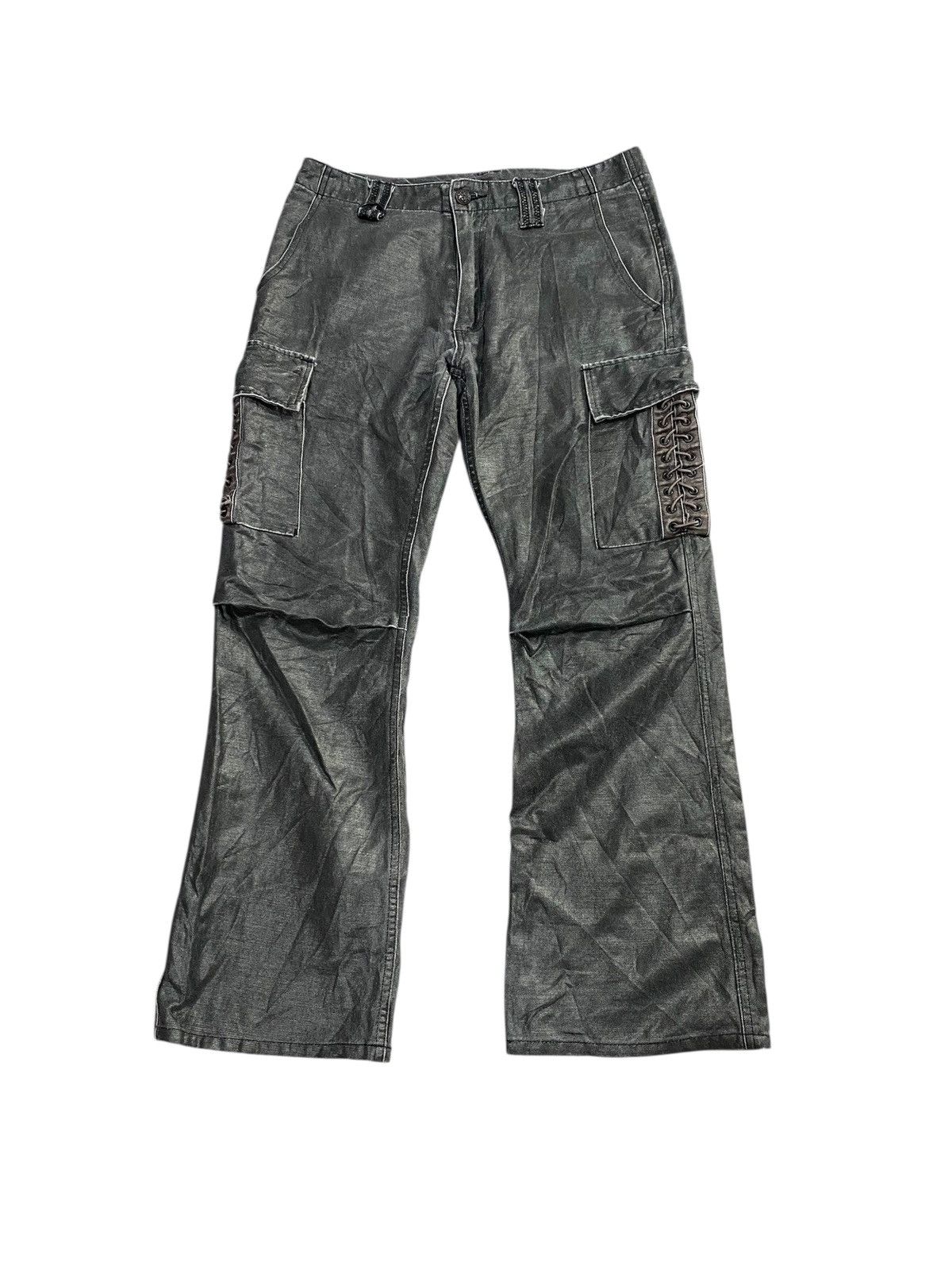 Roar Roar undercover,numbernine,roen waxed drawstring flared pant Size US 30 / EU 46 - 4 Thumbnail