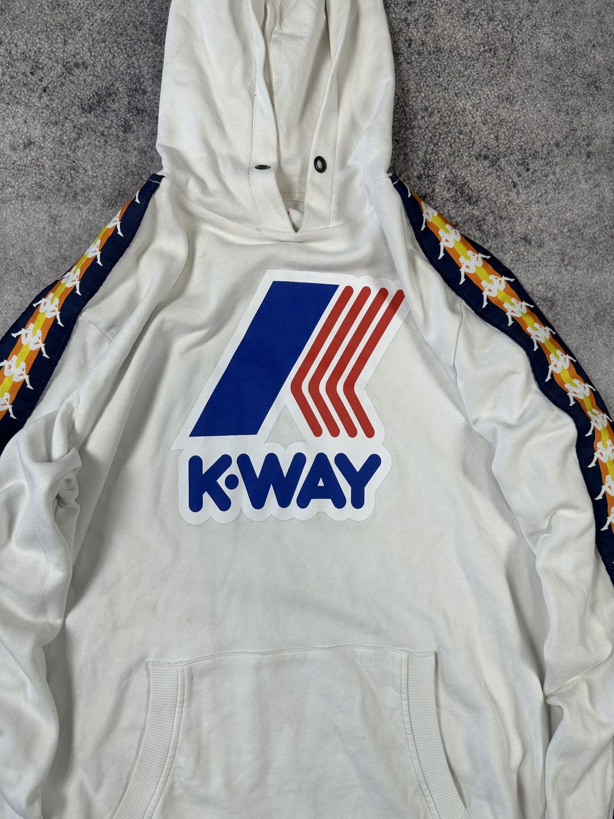 K-Way × Kappa Vintage Kappa K-way Lampas Hoodie Sportswear Rare Casual XL Size US XL / EU 56 / 4 - 2 Thumbnail