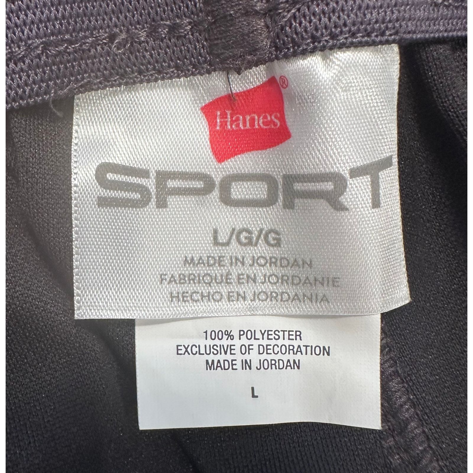 Hanes Hanes Sport Active Gear Joggers Mens Black L Size US 33 - 20 Thumbnail