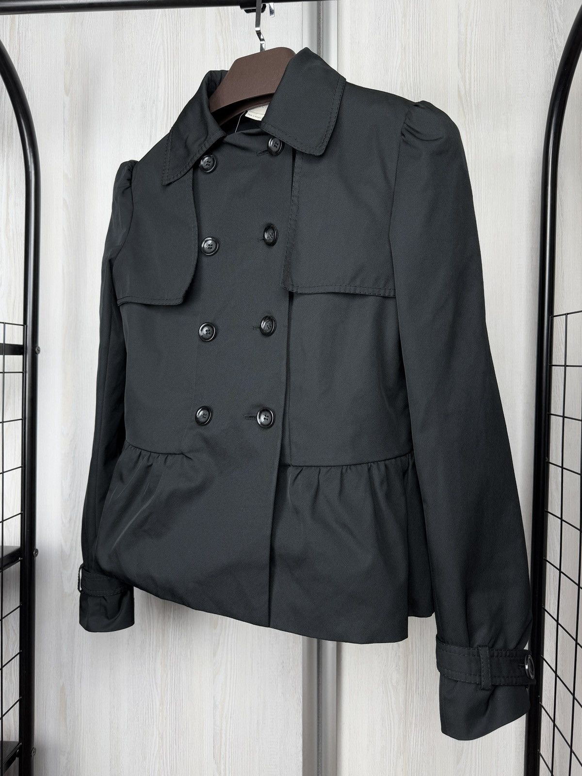 Stella McCartney Stella McCartney Iconic Black Double-Breasted Short Coat Size S / US 4 / IT 40 - 5 Thumbnail