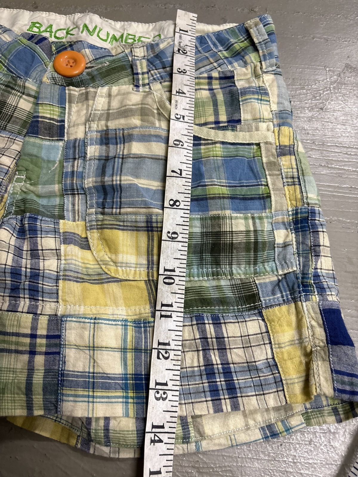 Kapital 1980’s Vintage Japanese Distressed Patchwork Denim Shorts Size 28" / US 6 / IT 42 - 14 Thumbnail