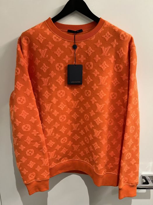 Louis vuitton monogram online sweater orange