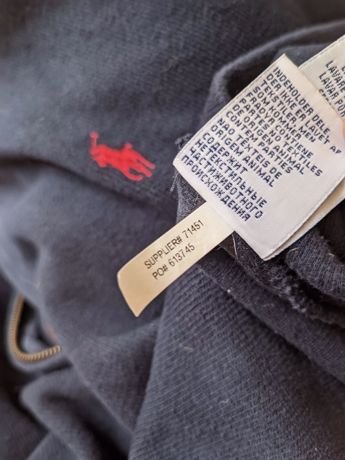 Polo Ralph Lauren × Vintage Polo Ralph Lauren vintage 1/3 zip sweater Size US L / EU 52-54 / 3 - 5 Thumbnail