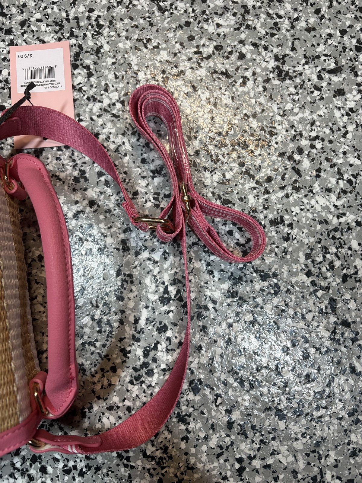Juicy Couture Vintage Y2K Juicy Couture Gelato Pink Striped Mini Tote Bag Size ONE SIZE - 9 Thumbnail