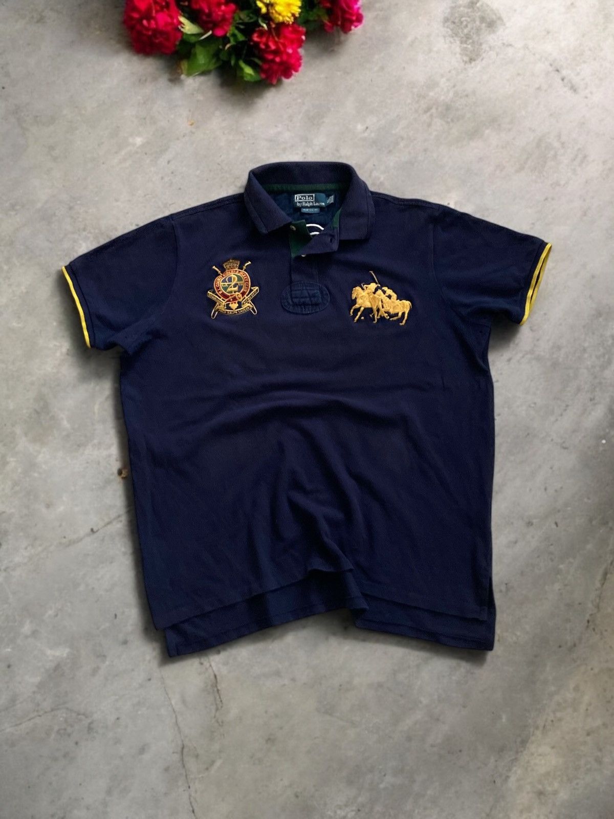 Polo Ralph Lauren × Vintage Vintage Ralph Lauren polo t-shirt tee chief keef XL Y2k drip Size US XL / EU 56 / 4 - 1 Thumbnail