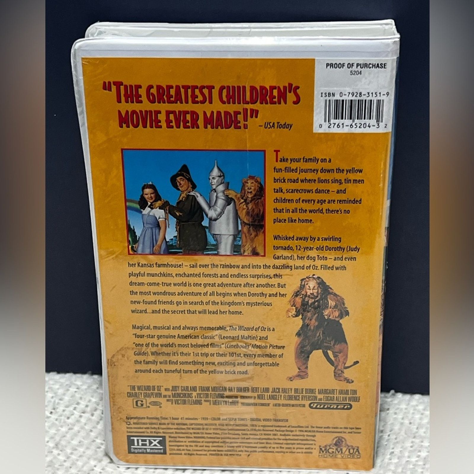 Other MGM The Wizard of Oz VHS 1996 Clam Shell Packaging Sealed Size ONE SIZE - 2 Thumbnail