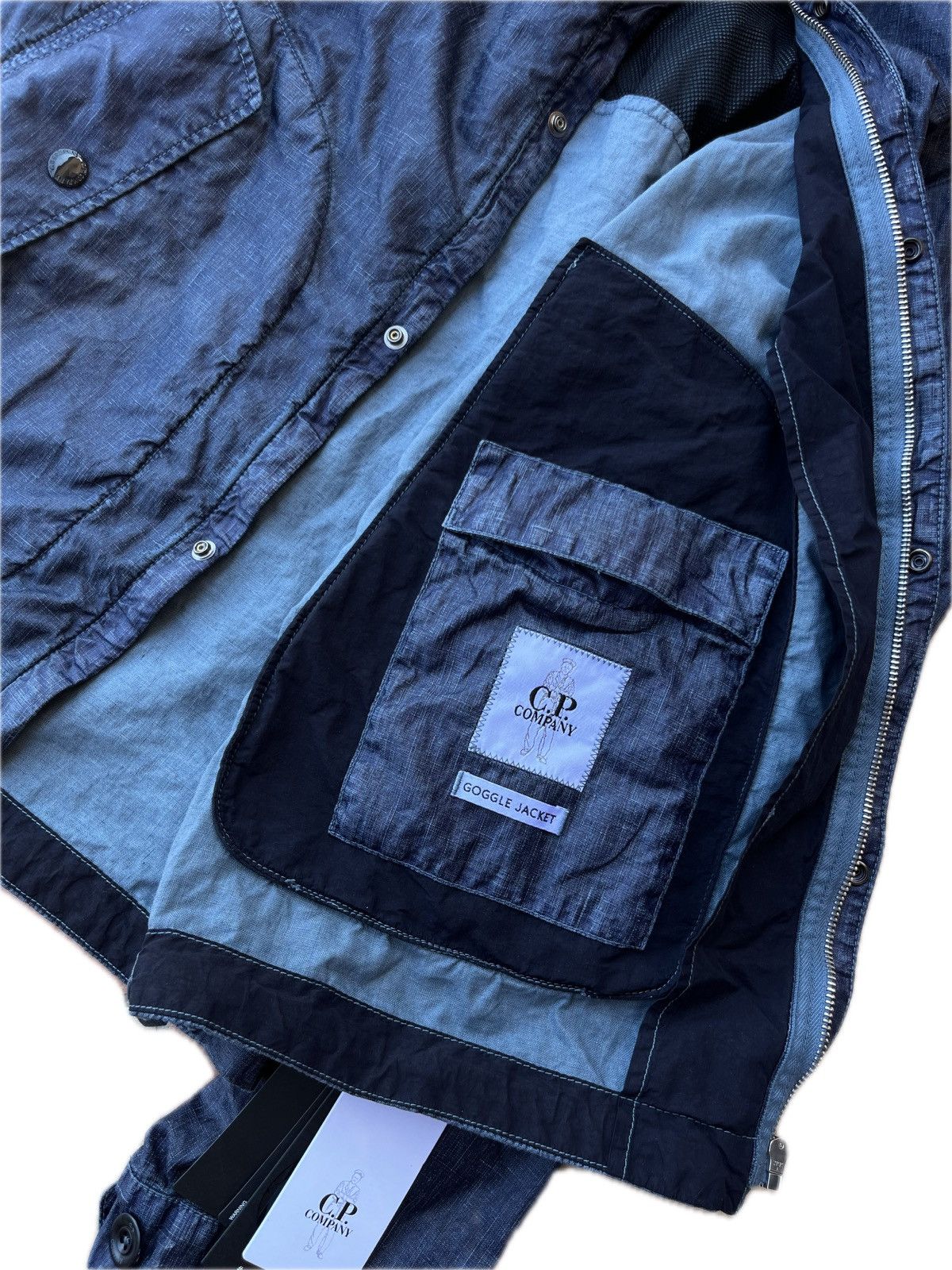 C.P. Company C.P. Company Lino Wax Goggle Jacket Size US M / EU 48-50 / 2 - 8 Thumbnail