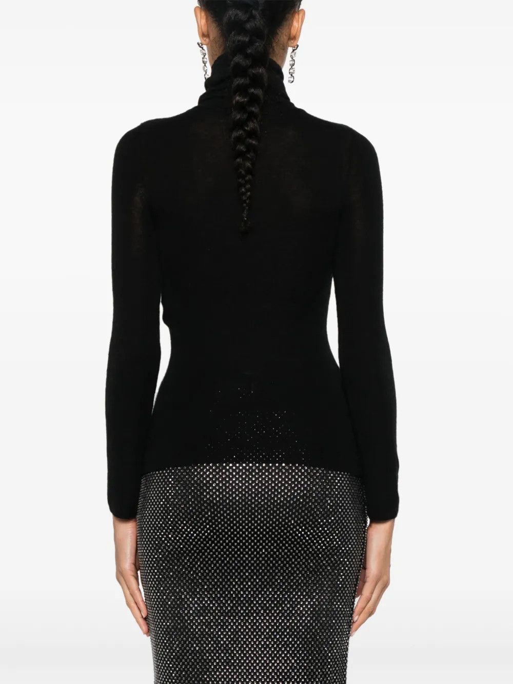 Tom Ford o1y0226 Turtleneck Sweater in Black Size L / US 10 / IT 46 - 4 Thumbnail