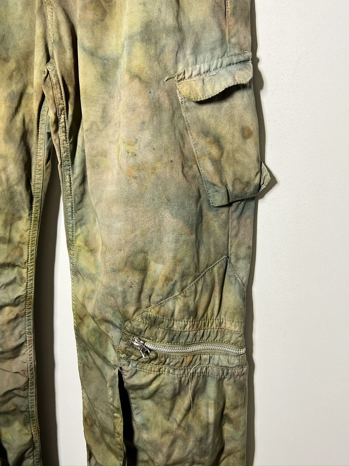 Giorgio Armani giorgio armani tie dye cargo camo multipocket army pants Size US 32 / EU 48 - 7 Thumbnail