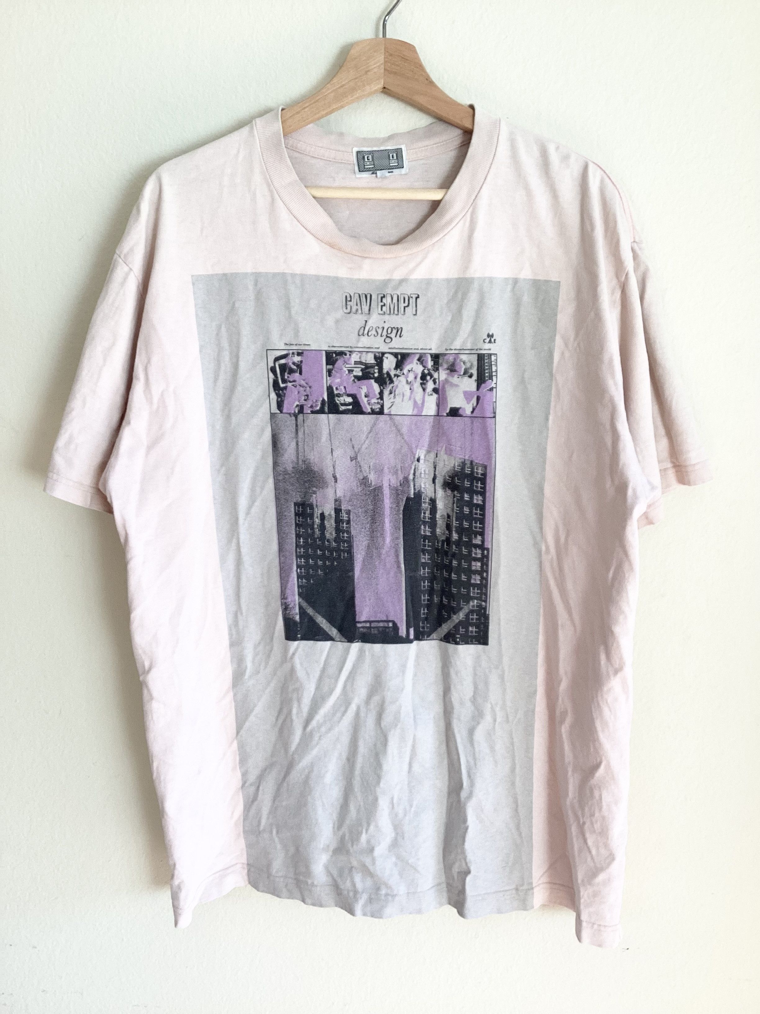 Cav Empt (XL)C.E. Cav Empt Tee Light Pink X-Large Size US XL / EU 56 / 4 - 1 Thumbnail
