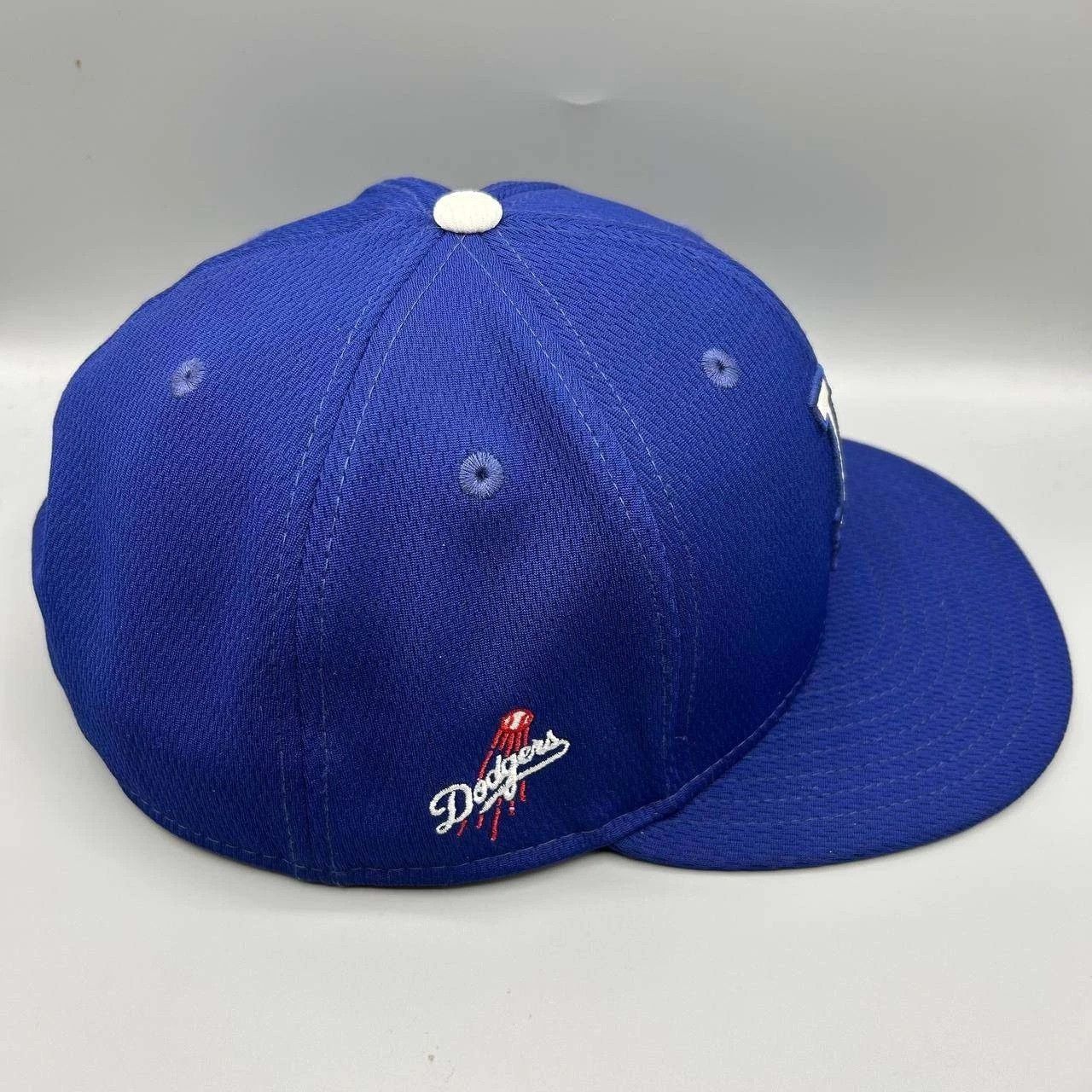 New Era Los Angeles LA Dodgers Hat Men 8 Blue Black Fitted Cap Size ONE SIZE - 2 Thumbnail