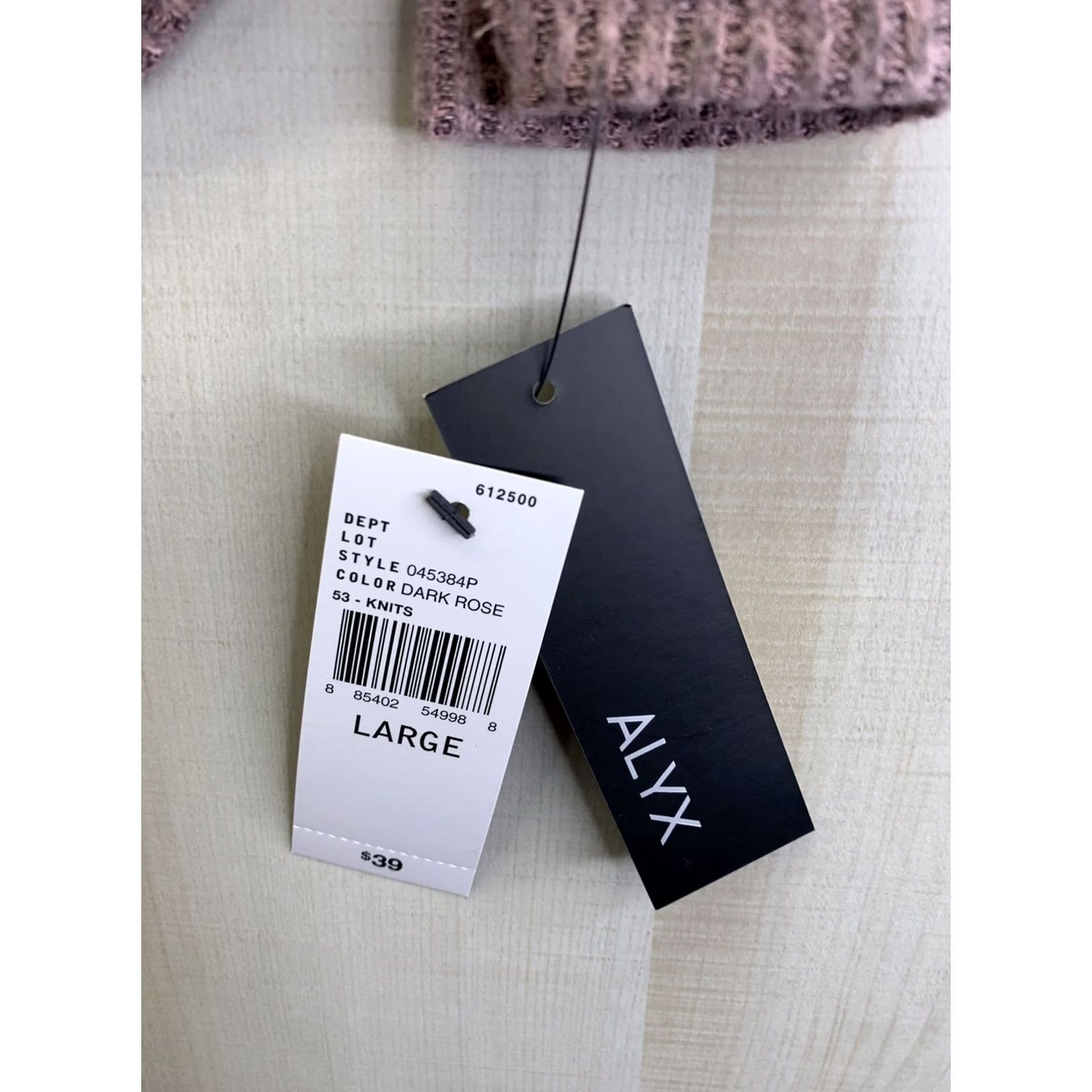 Alyx ALYX Dark Rose Knit Ribbed Cowl Neck Sweater Womens L-NWT-7232 Size L / US 10 / IT 46 - 2 Thumbnail