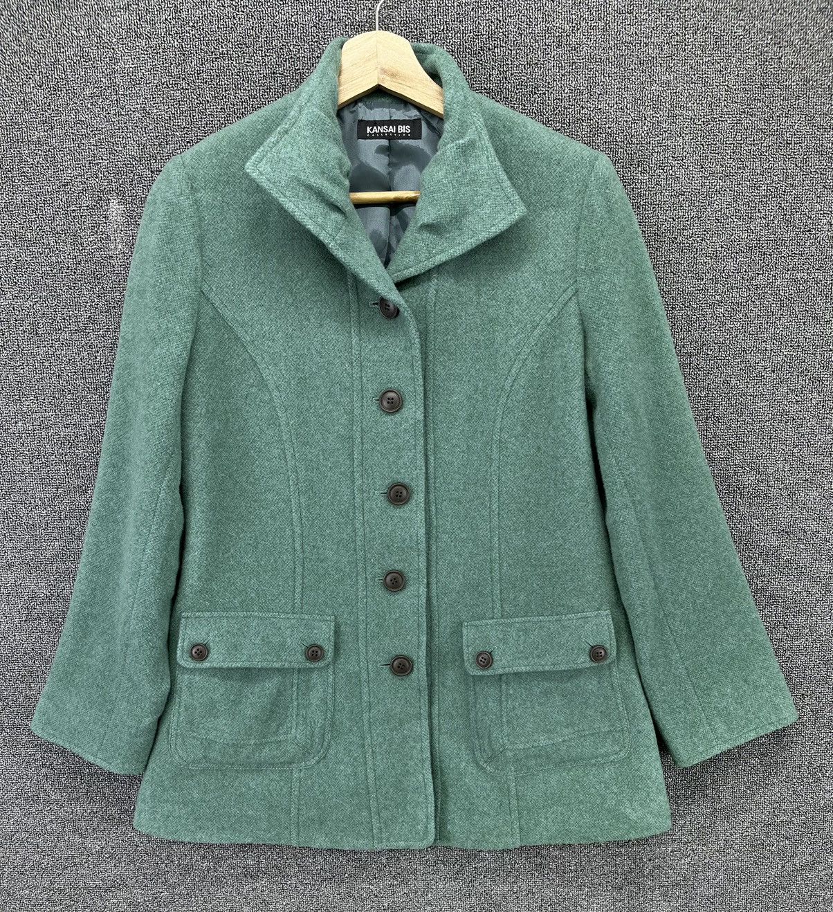 Japanese Brand Kansai Bis By Kansai Yamamoto Wool Cardigan Jacket Size M / US 6-8 / IT 42-44 - 2 Thumbnail