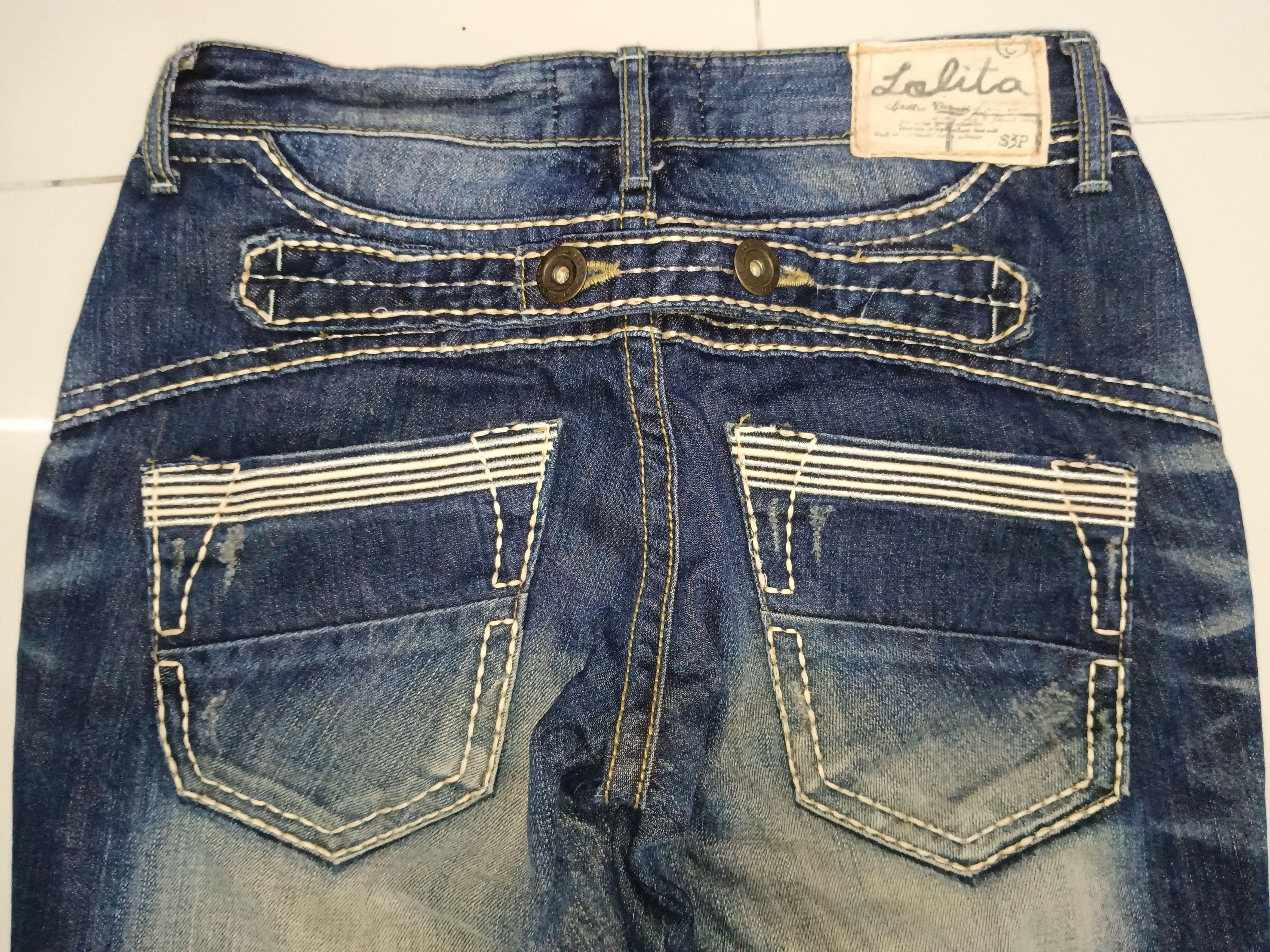 14th Addiction × If Six Was Nine Japanese Goctic Punk Lolita Jeans Y2K Size US 31 - 8 Thumbnail