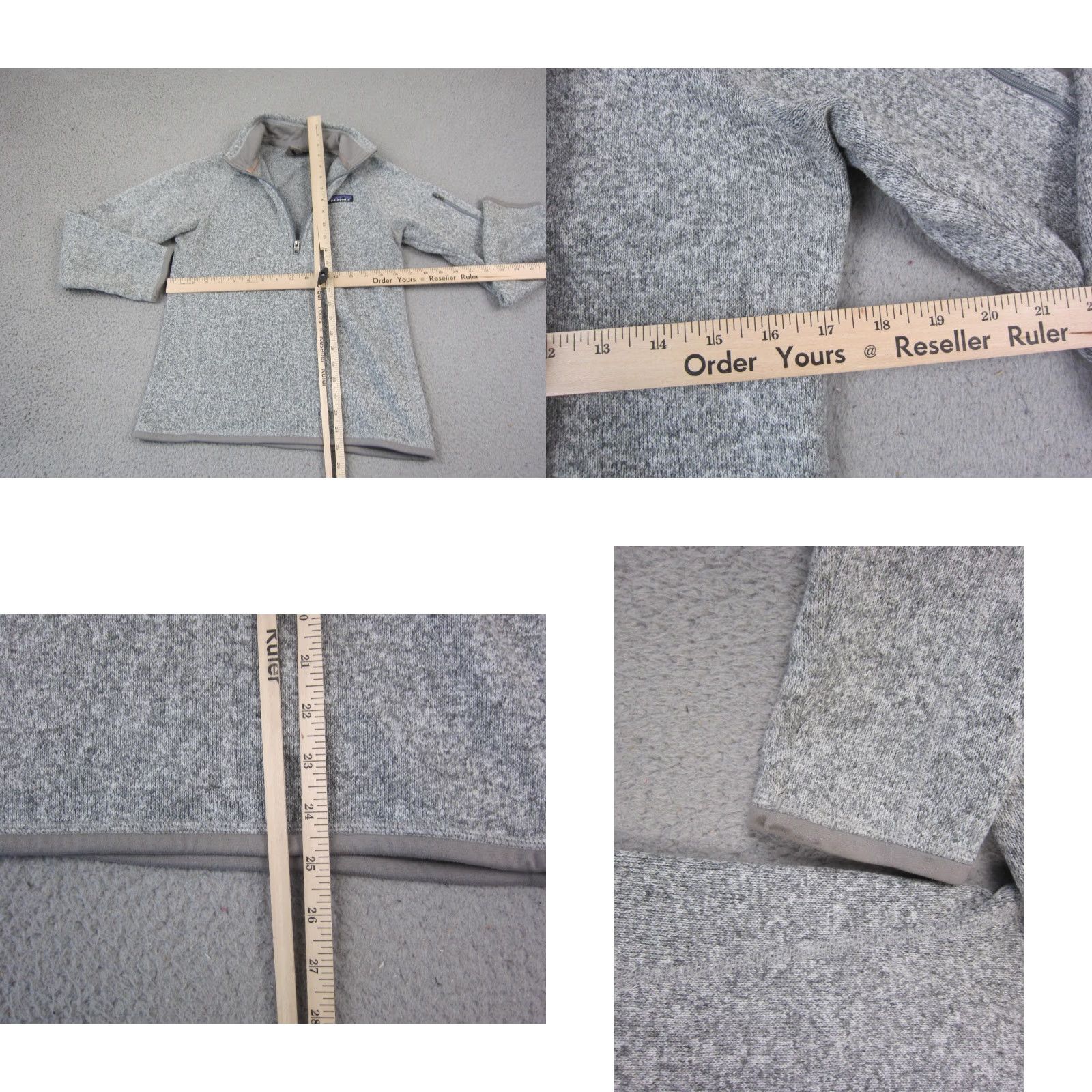 Patagonia Patagonia Better Sweater Womens Small Gray Fleece Pullover 1/2 Zip Jacket 80s 90s Outdoor Hiking Mens Womens B Size S / US 4 / IT 40 - 8 Thumbnail