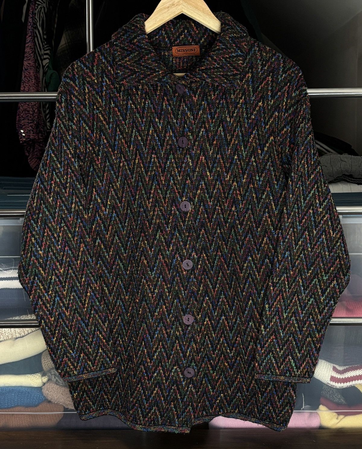 Missoni Missoni Archive Buttoned Wool Cardigan Vintage Sweater Size M / US 6-8 / IT 42-44 - 1 Thumbnail