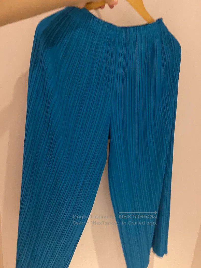 Issey Miyake Issey Miyake size:3 Blue Trousers Size 22" - 1 Thumbnail