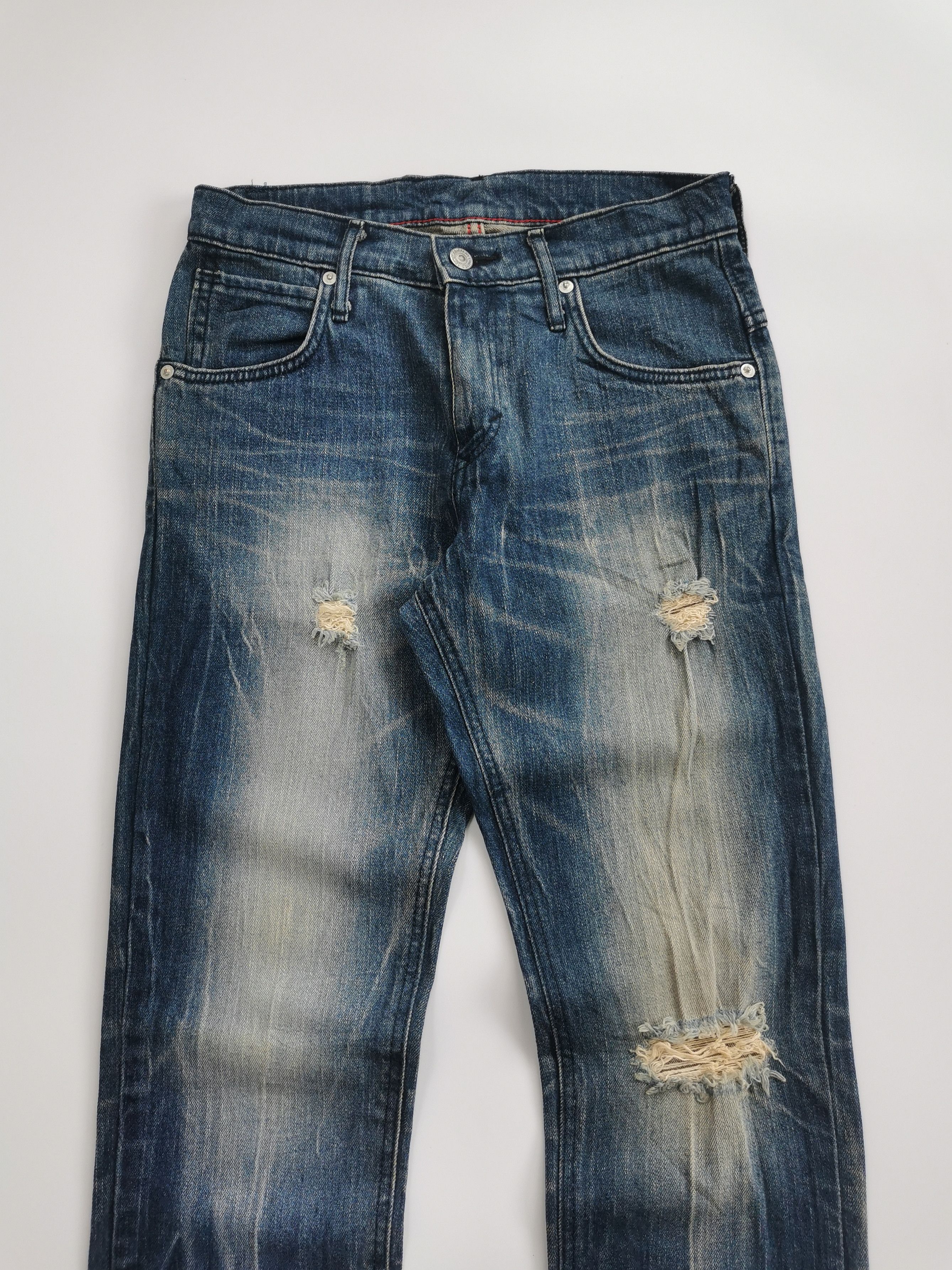 Edwin Edwin Distressed w/design Thunder Denim Jeans Size US 28 / EU 44 - 10 Thumbnail